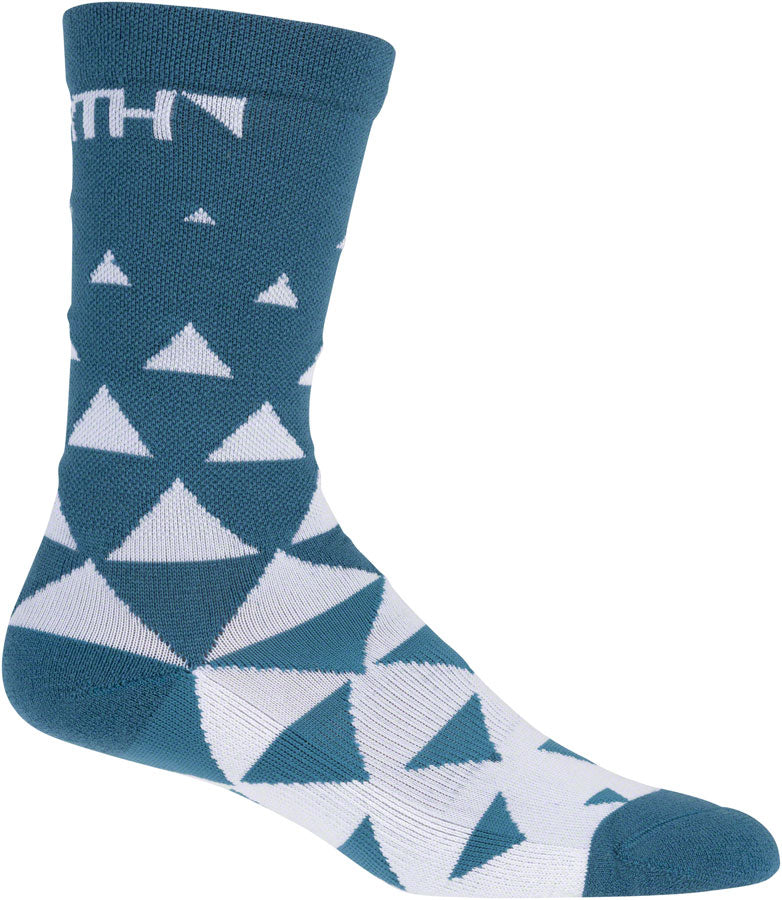 45NRTH Morph Midweight Wool Socks for Men & Women - Comfortable Thermal Hiking Socks in Teal, Medium Size - Perfect for Winter Outdoor Activities, Camping and Snow Sports