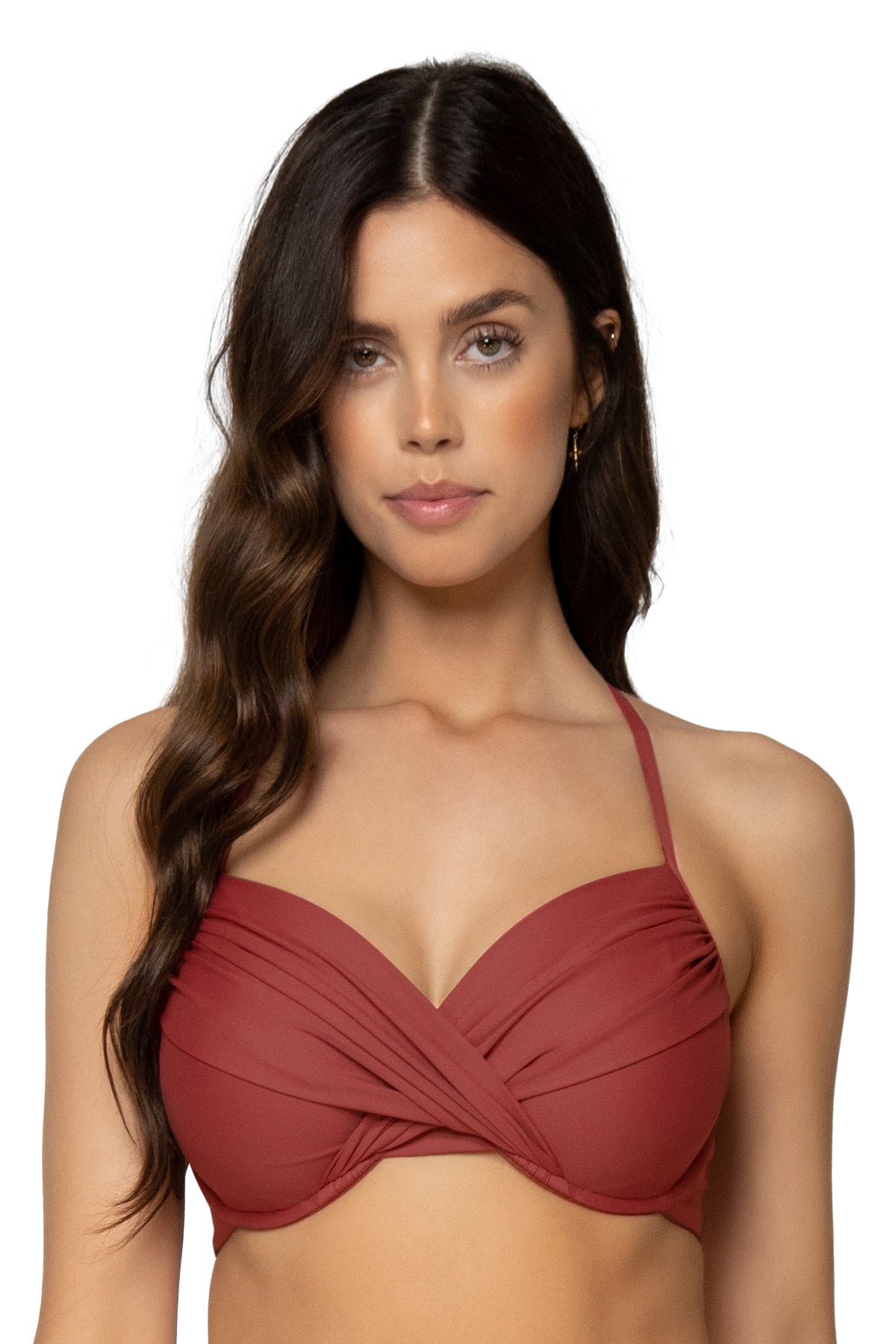 Crossroads Underwire Bra - Tuscan Red Lace Bralette for Women | Comfortable & Supportive Everyday Wear | Perfect for Work, Date Night & Lounge