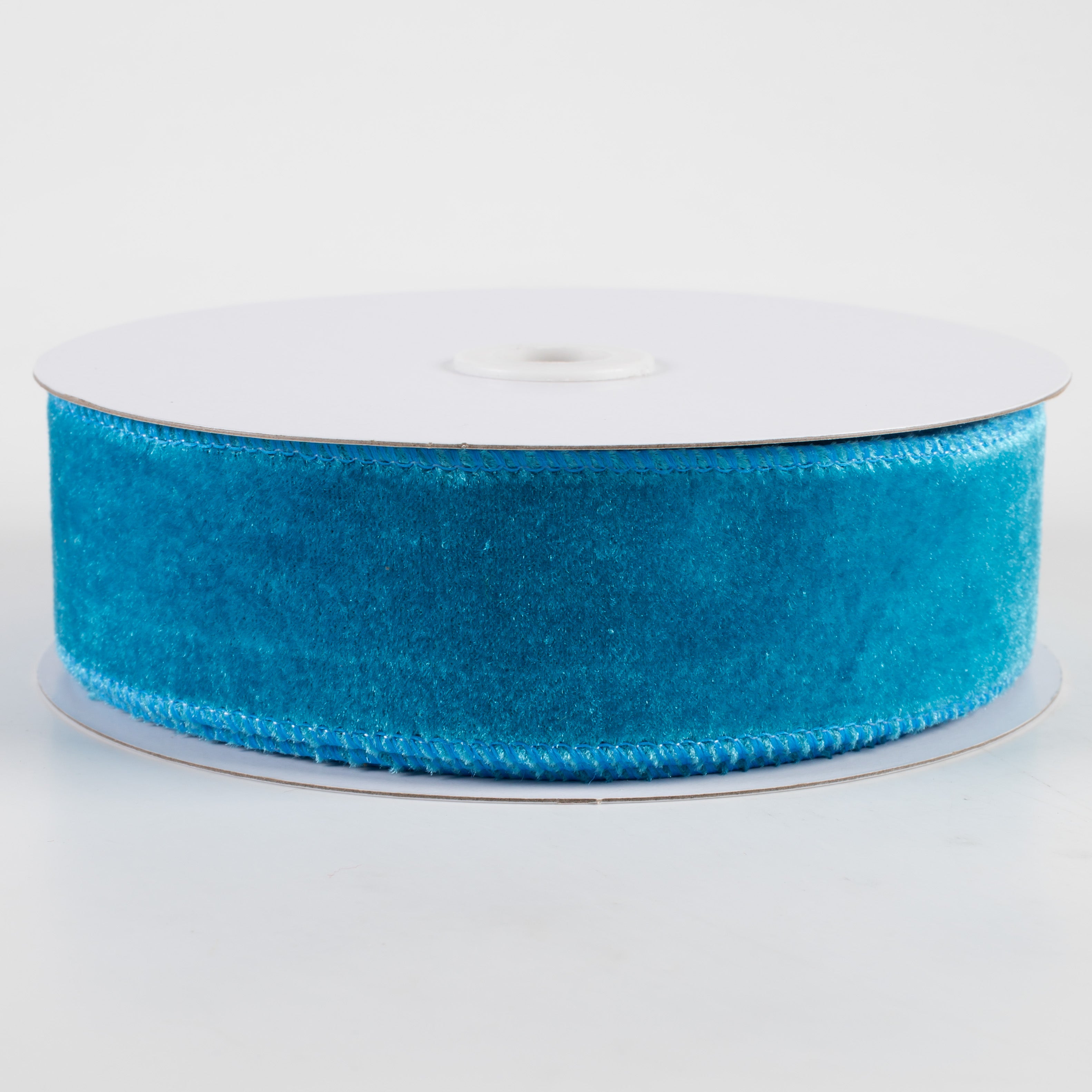 1.5 Inch Deluxe Velvet Satin Backing Ribbon - Teal Blue (10 Yards) for Gift Wrapping, Wedding Decorations, DIY Crafts and Hair Bows