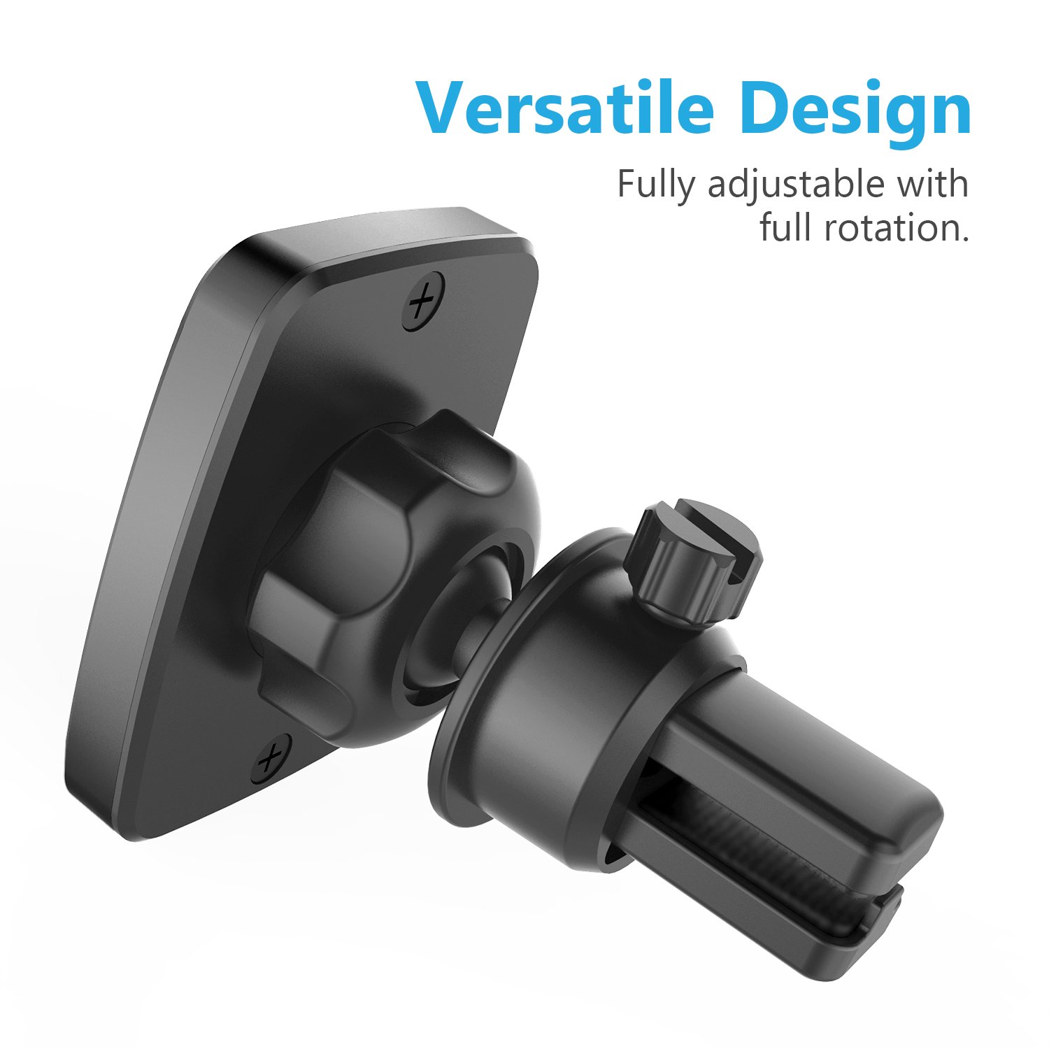 WixGear Universal Magnetic Phone Car Mount Holder - Strong Air Vent Bite-Lock with Swift-Snap Technology for iPhone, Samsung & Smartphones - Perfect for Hands-Free Driving & GPS Navigation