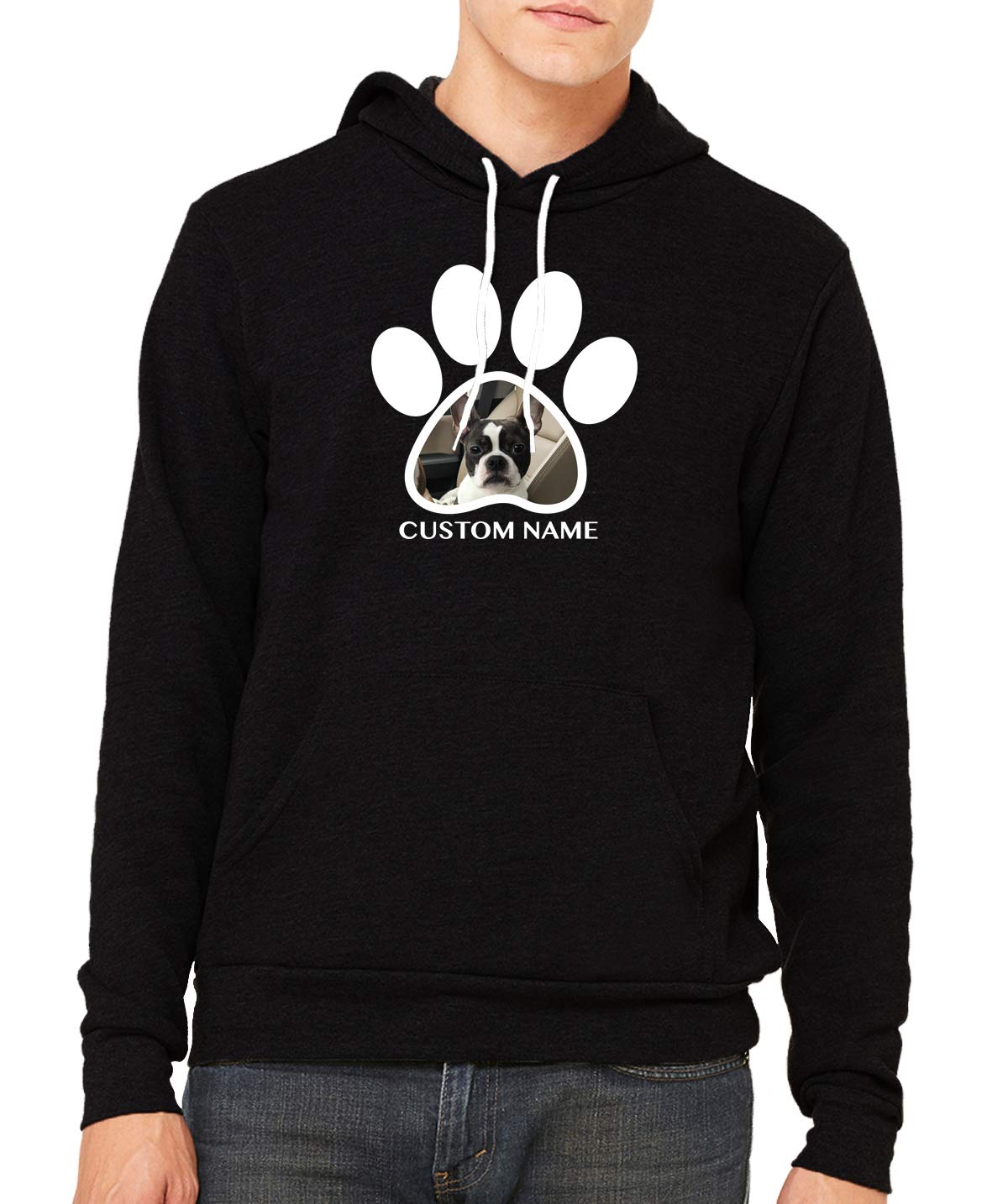 Custom Dog Hoodies for Humans - Personalized Pet Sweatshirt with Your Dog's Photo - Perfect for Dog Lovers, Pet Owners & Unique Gifts