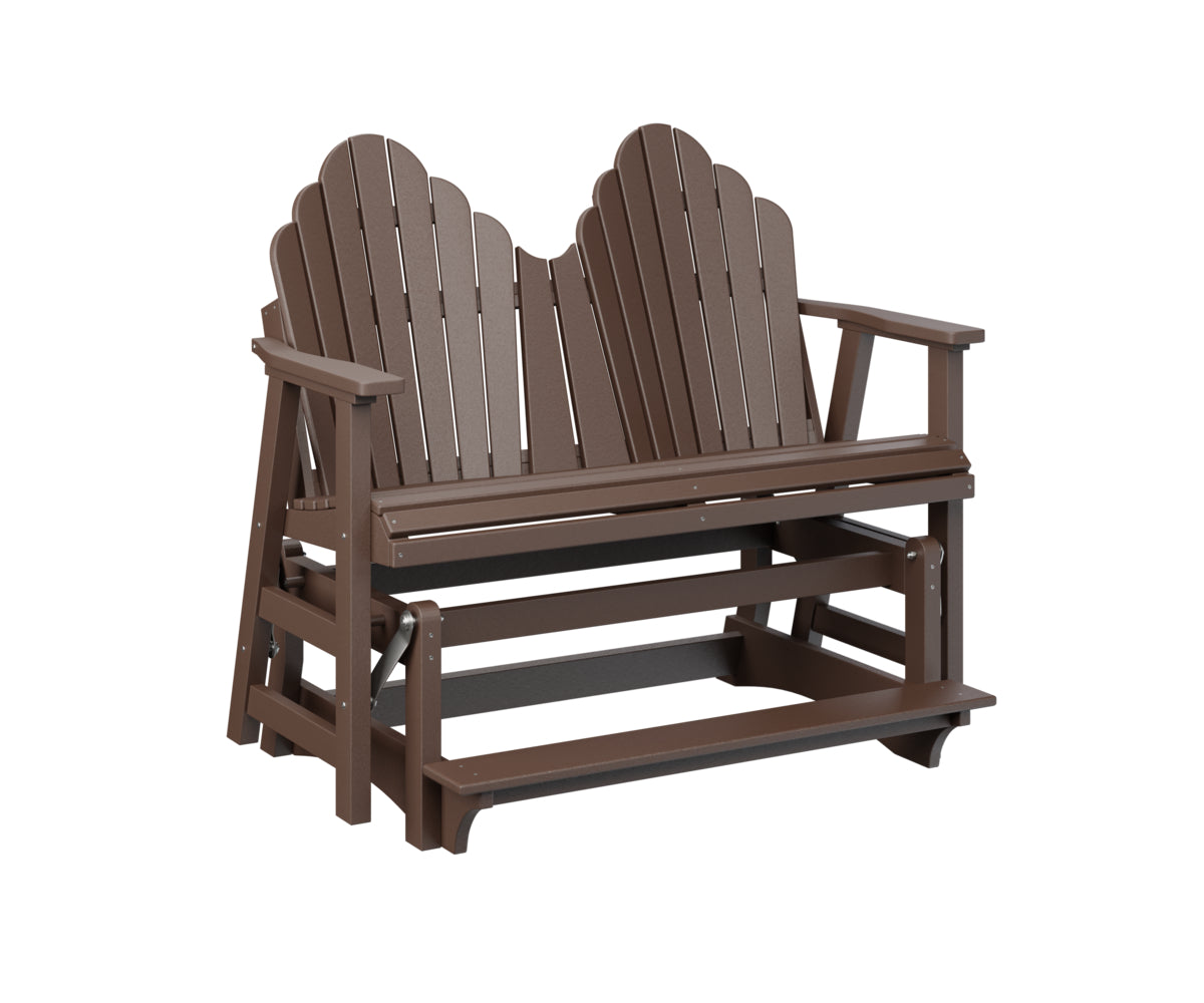 Berlin Gardens Cozi Back Double Counter Glider - Outdoor Patio Swing Bench with Canopy for Porch, Garden, and Backyard Relaxation