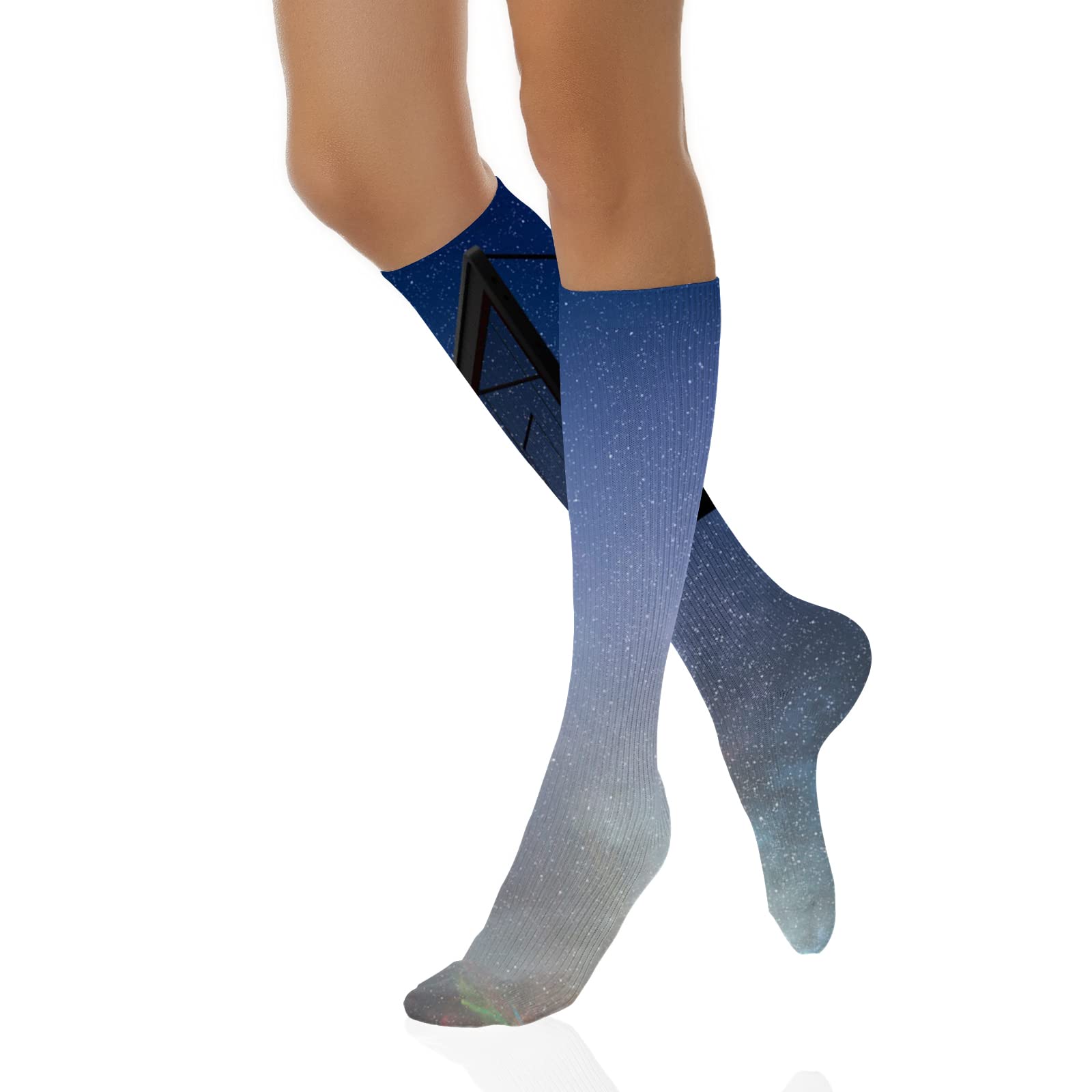 Funny Compression Socks for Women & Men - Winter Warm Socks for Improved Circulation, Running, Athletic Performance & Nurses - Perfect for Workouts, Nursing Shifts & Cold Weather Activities