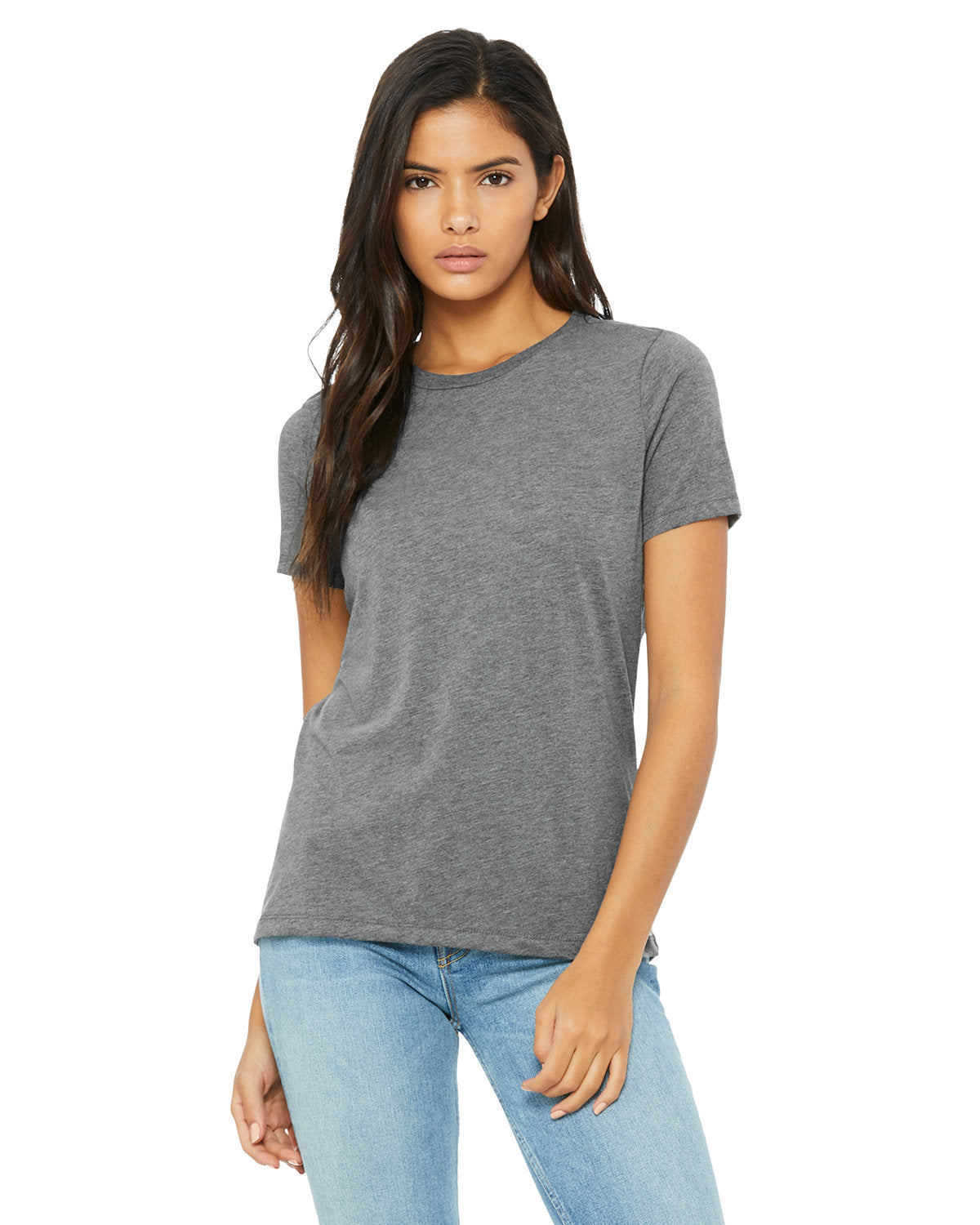 Bella + Canvas 6413 Women's Soft Relaxed Fit Tri-Blend T-Shirt - Comfortable Casual Tee for Everyday Wear, Gym, and Lounge