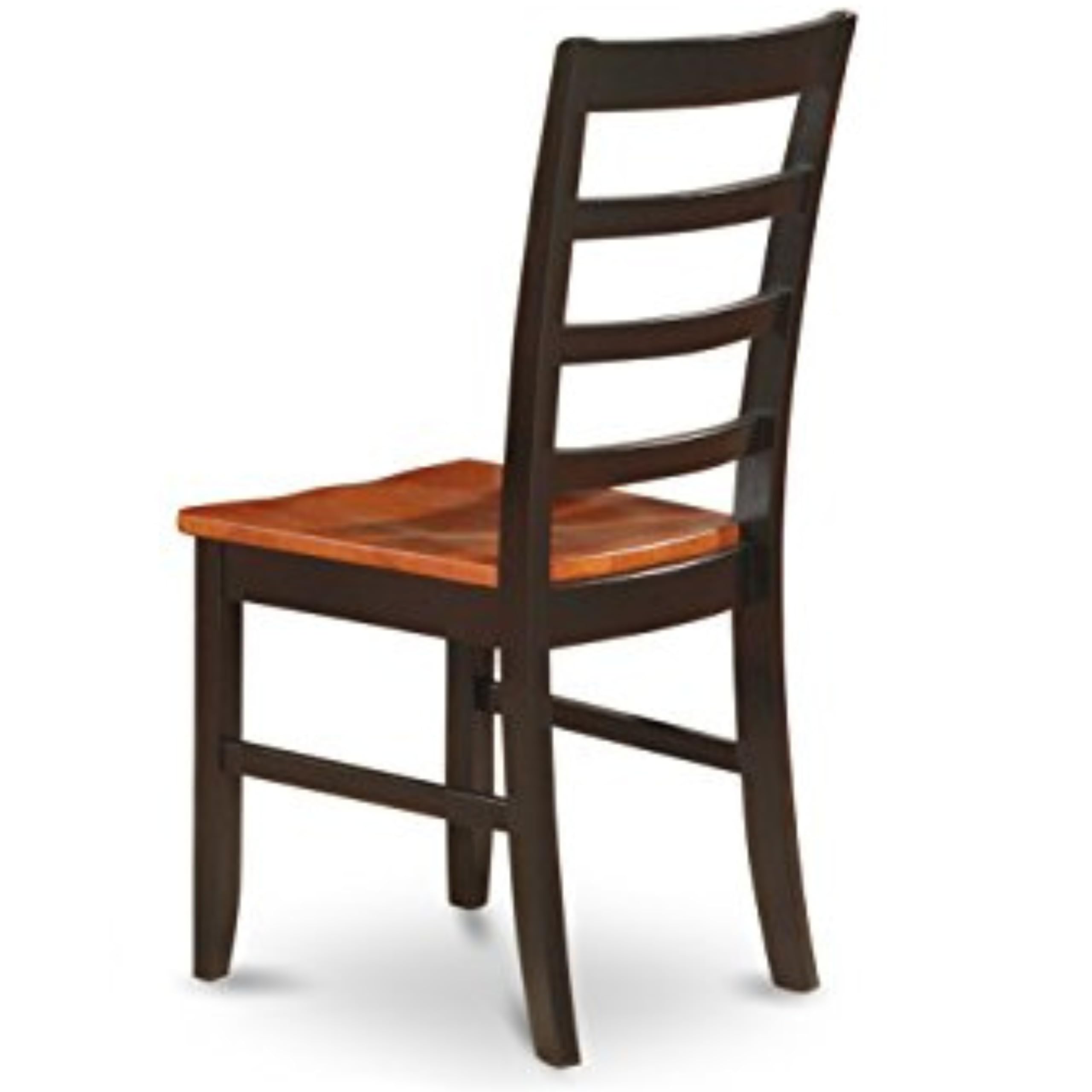 East West Furniture AVPF7-BCH-W 7-Piece Kitchen Dining Set with Oval Table (42x60 Inch) & 6 Chairs - Black & Cherry Finish | Perfect for Small Spaces, Breakfast Nooks & Family Gatherings