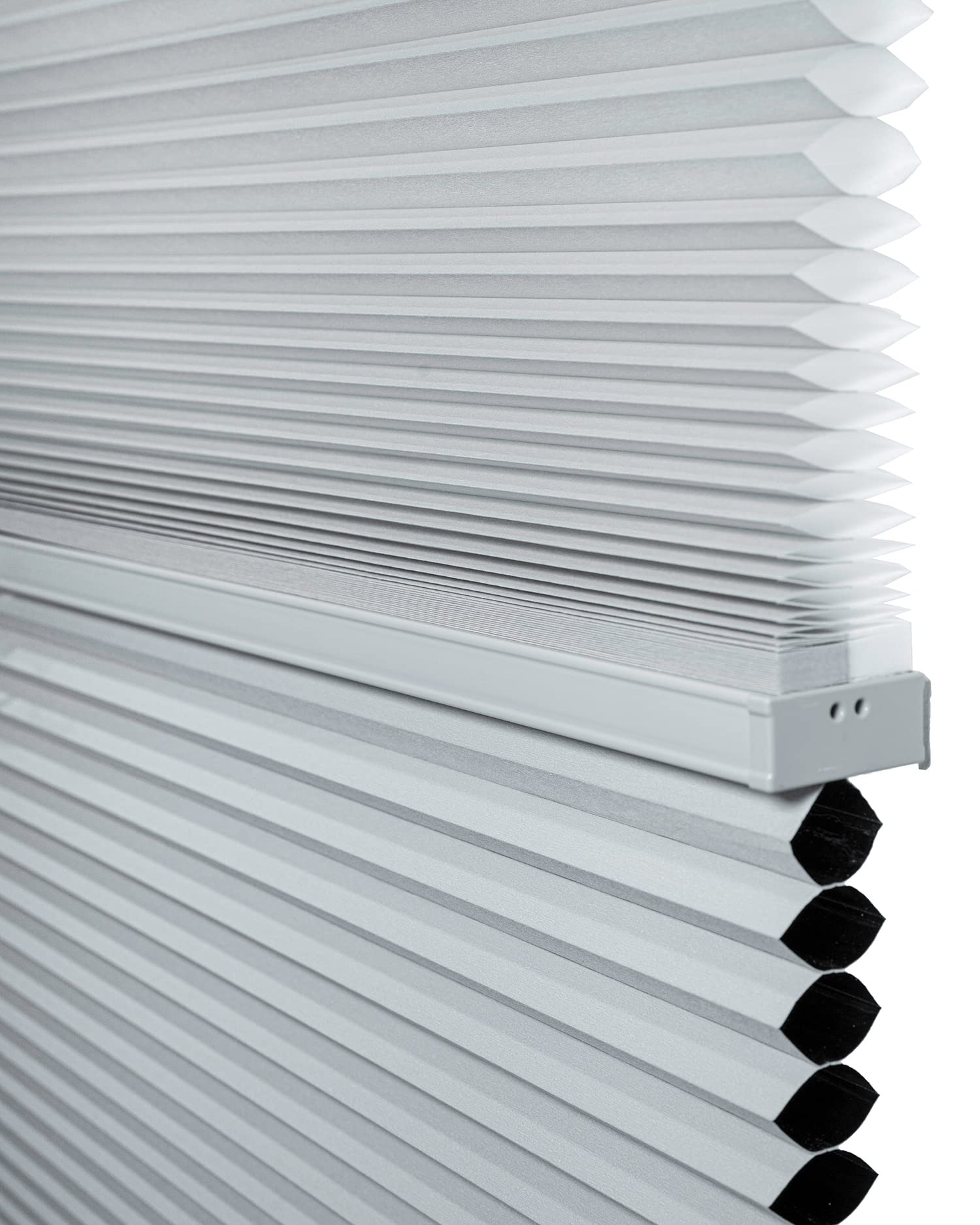 CHICOLOGY Blackout Cellular Shades - Light Grey 51.5