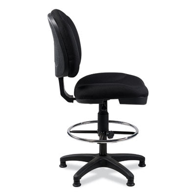 Ergonomic NPS Comfort Task Stool - 300 lb Weight Capacity, Mid Back Support, Black Office Chair for Home & Workspaces - Perfect for Desk Work, Gaming & Study Sessions