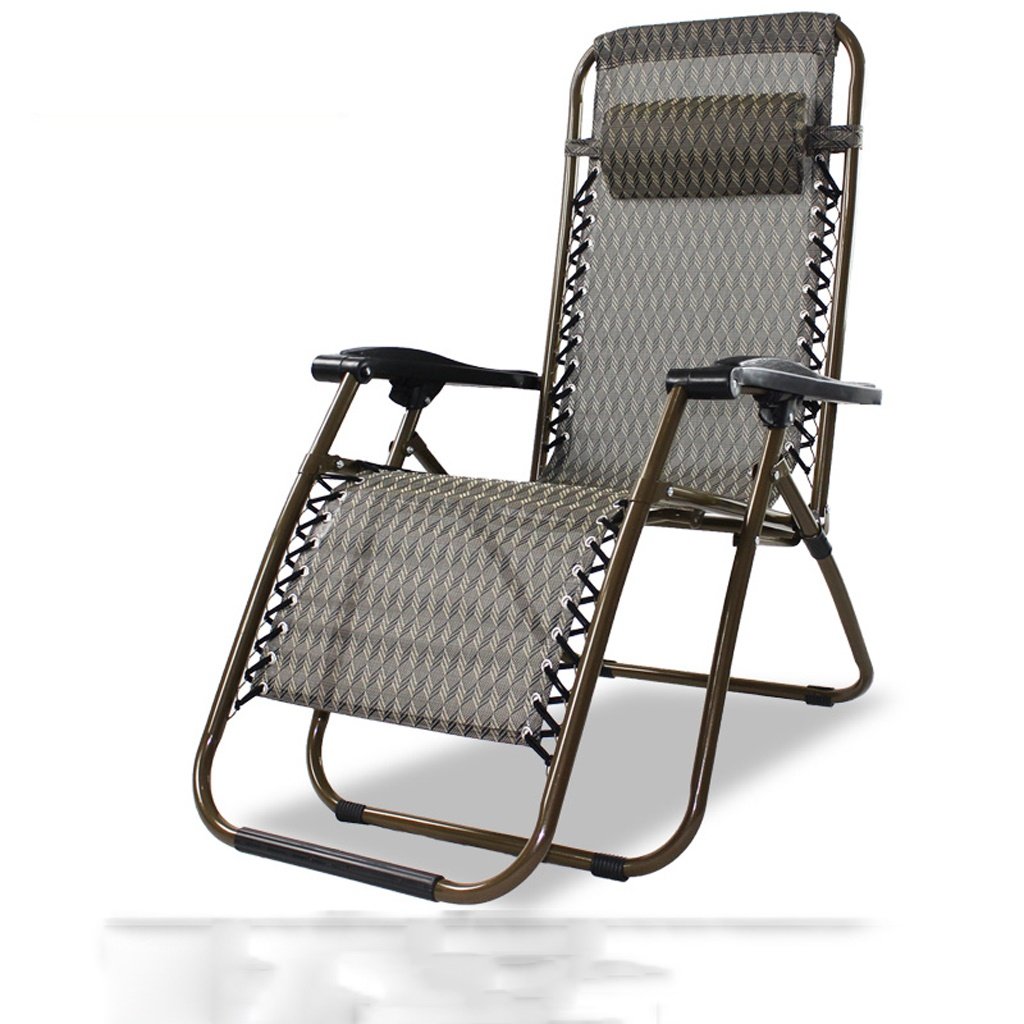 Portable Folding Bamboo Chair with Thick Cushion - Lightweight Outdoor Lounge Chair for Beach, Patio, Office, Camping & Summer Relaxation (Color: #2)