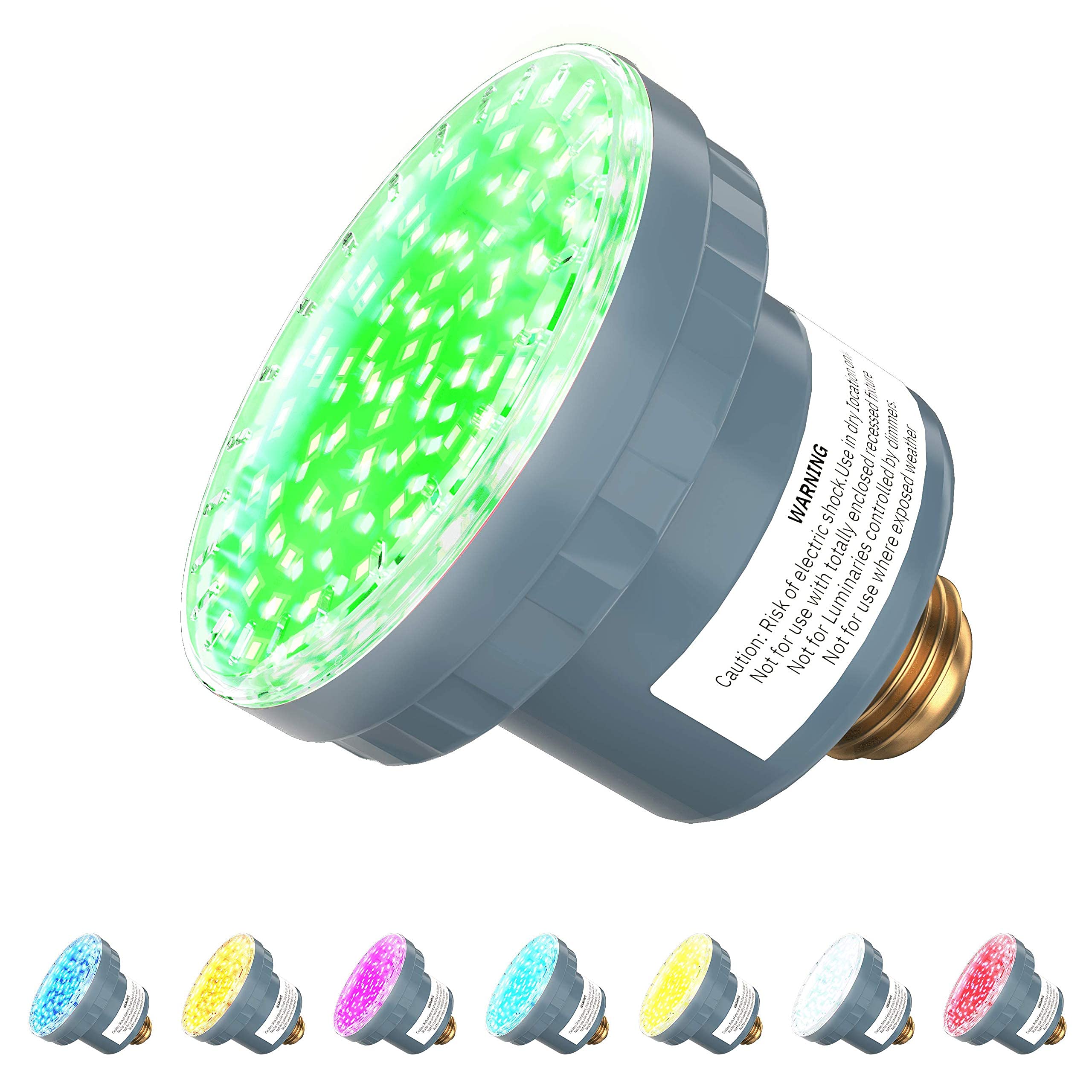 LAMPAOUS 35W RGB LED Pool Light Bulb - Color Changing Underwater Light for Inground Pools | Compatible with Pentair & Hayward Pool Systems | 120V Waterproof Spa Lighting (SignalPro.2) - Perfect for Backyard Swimming Pools, Hot Tubs, and Landscape Lighting