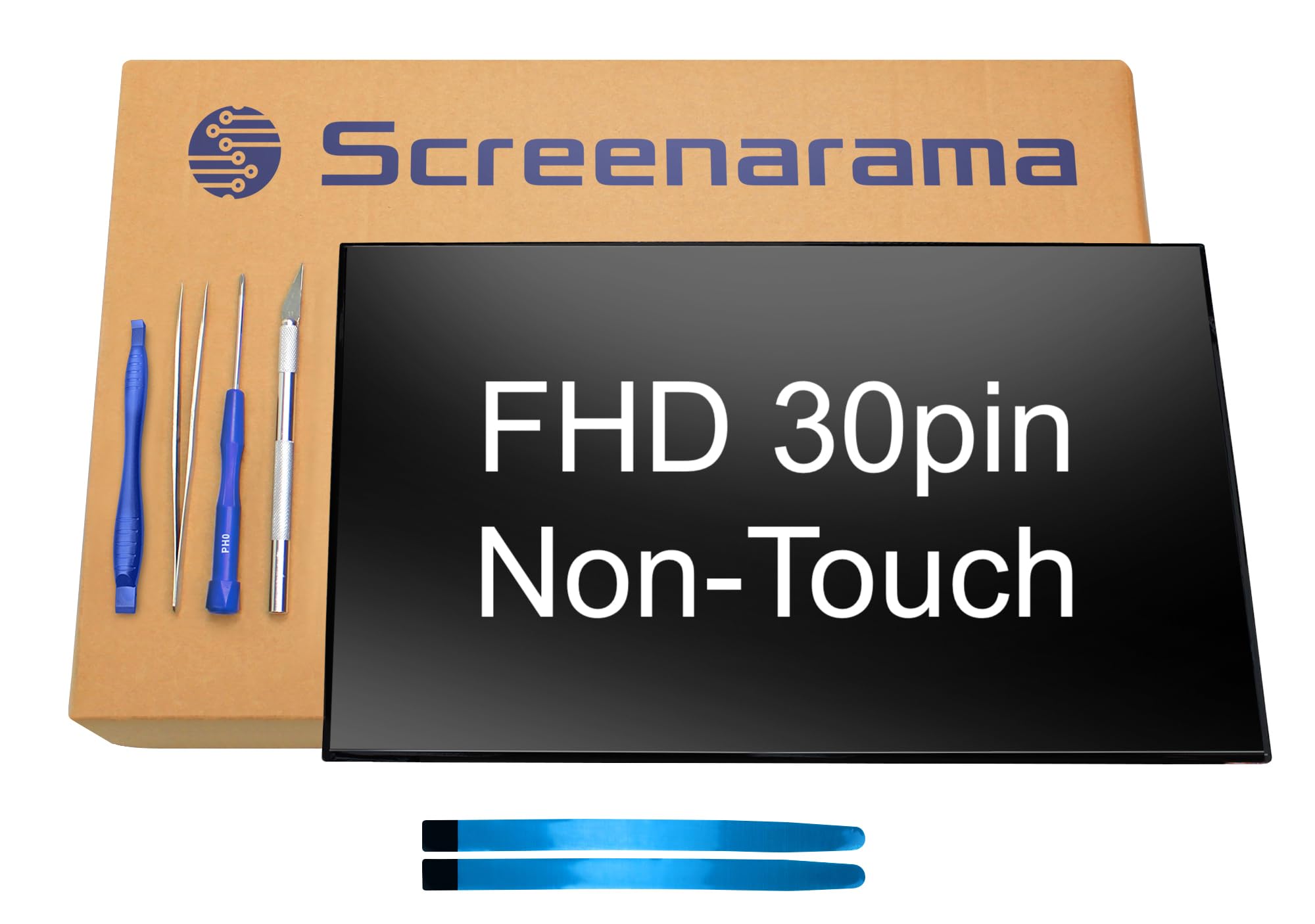 HP Probook 455 G8 Screen Replacement - FHD 30pin Non-Touch IPS LCD Display with Installation Tools & Adhesive Tape | Perfect for DIY Laptop Repair, Office Use & Business Professionals