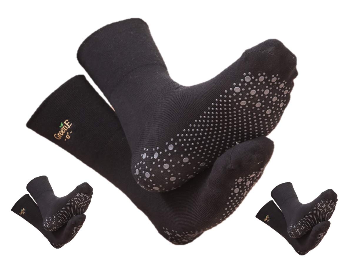 GreenE Bio-Energy Infrared Circulation Socks - 3 Pairs Pack (Small) - Non-Slip, Warm & Comfortable for Improved Blood Flow - Perfect for Cold Weather, Arthritis Relief & Enhanced Athletic Performance