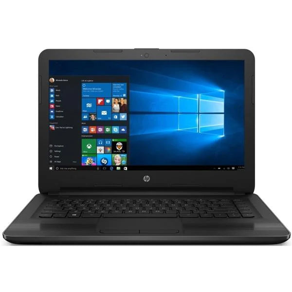 HP 14 Laptop - AMD E2 Quad Core Processor, 500GB HDD, 4GB RAM, Windows 10 (Model X0U01PA) - Perfect for Students, Home Office & Everyday Computing