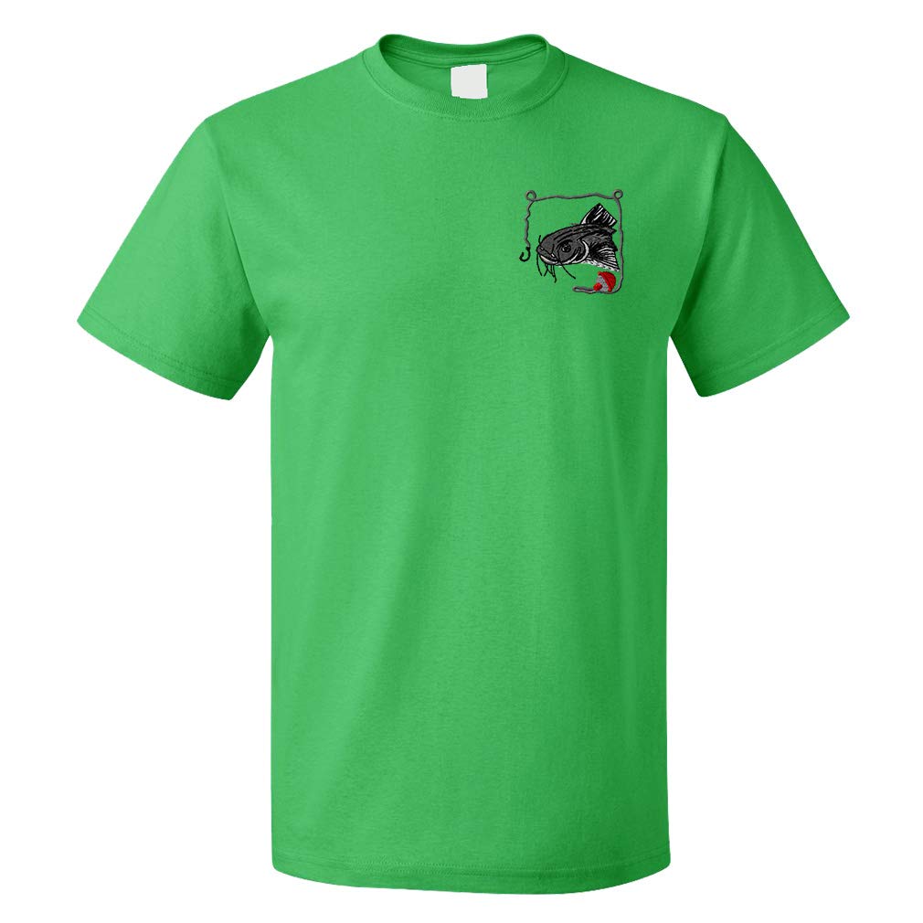 Funny Graphic T-Shirts for Men - Sport Fishing Catfish Design Cotton Tee | Casual Wear, Outdoor Activities & Gifts
