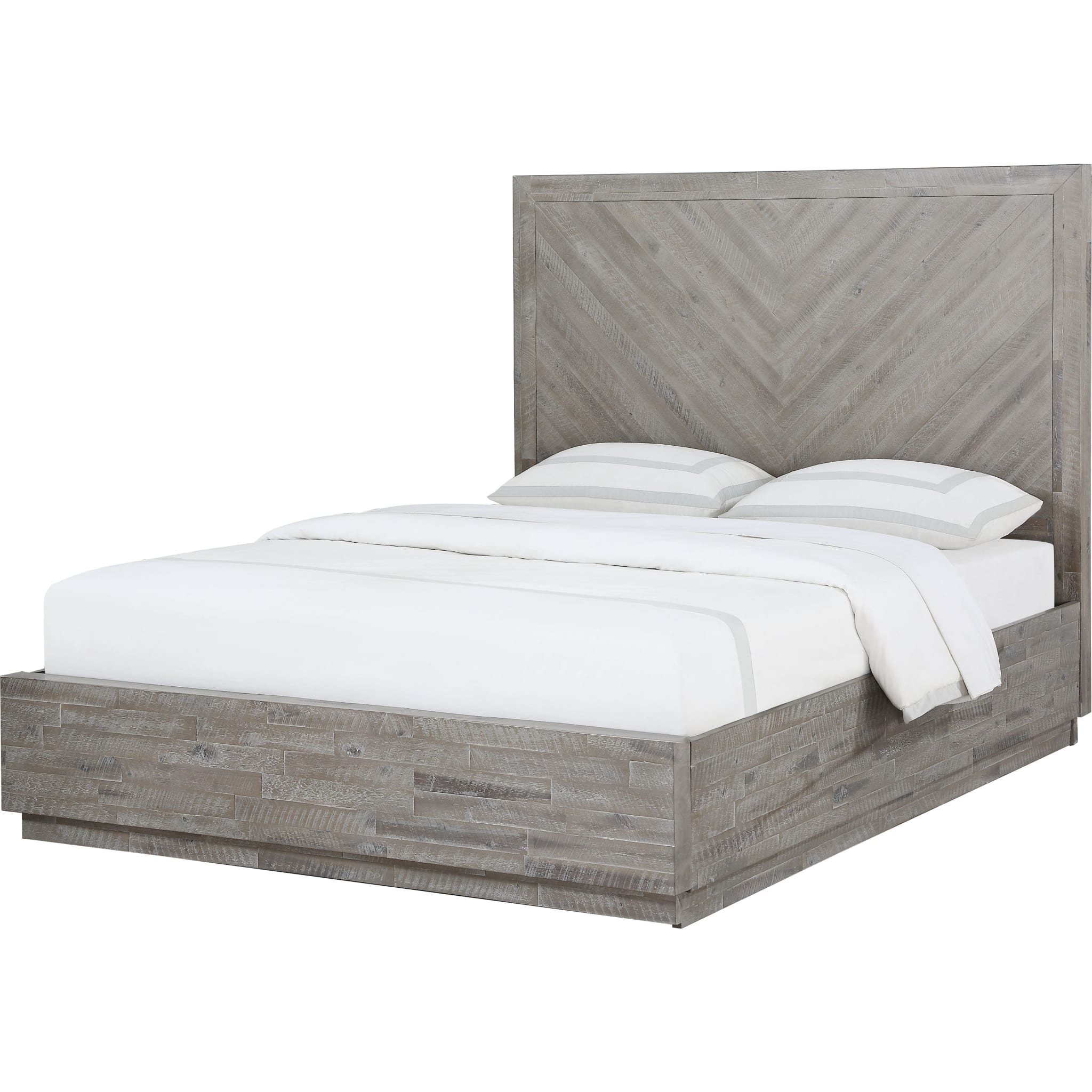 Alexandra Solid Wood Storage Bed Frame - Rustic Latte Finish - Queen Size Platform Bed with Underbed Storage - Perfect for Small Bedrooms & Guest Rooms