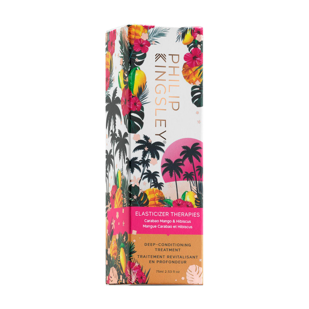 Carabao Mango and Hibiscus Hair Elasticizer - Natural Hair Repair Treatment for Dry, Damaged Hair - Perfect for Salon Quality Results at Home