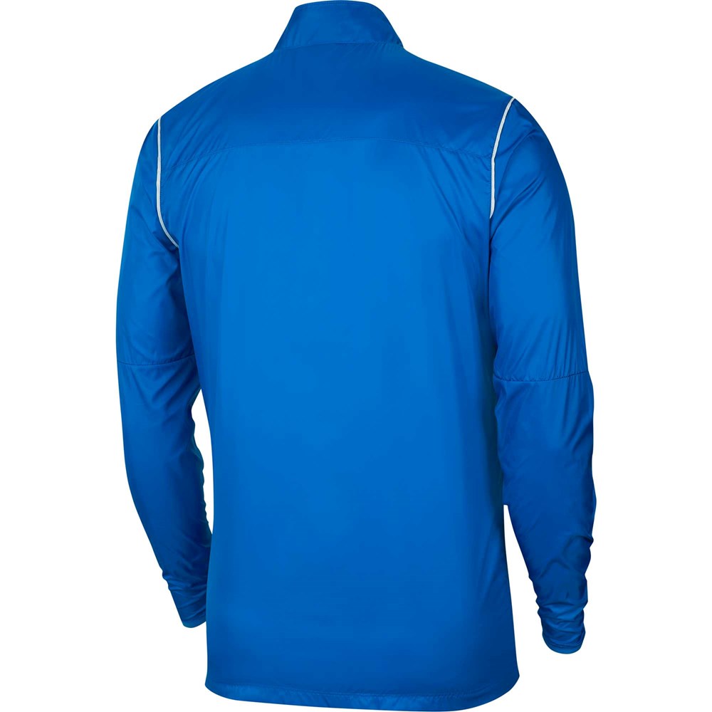 Nike Park 20 Waterproof Rain Jacket for Men & Women - Royal Blue Windbreaker for Outdoor Running, Hiking & Travel