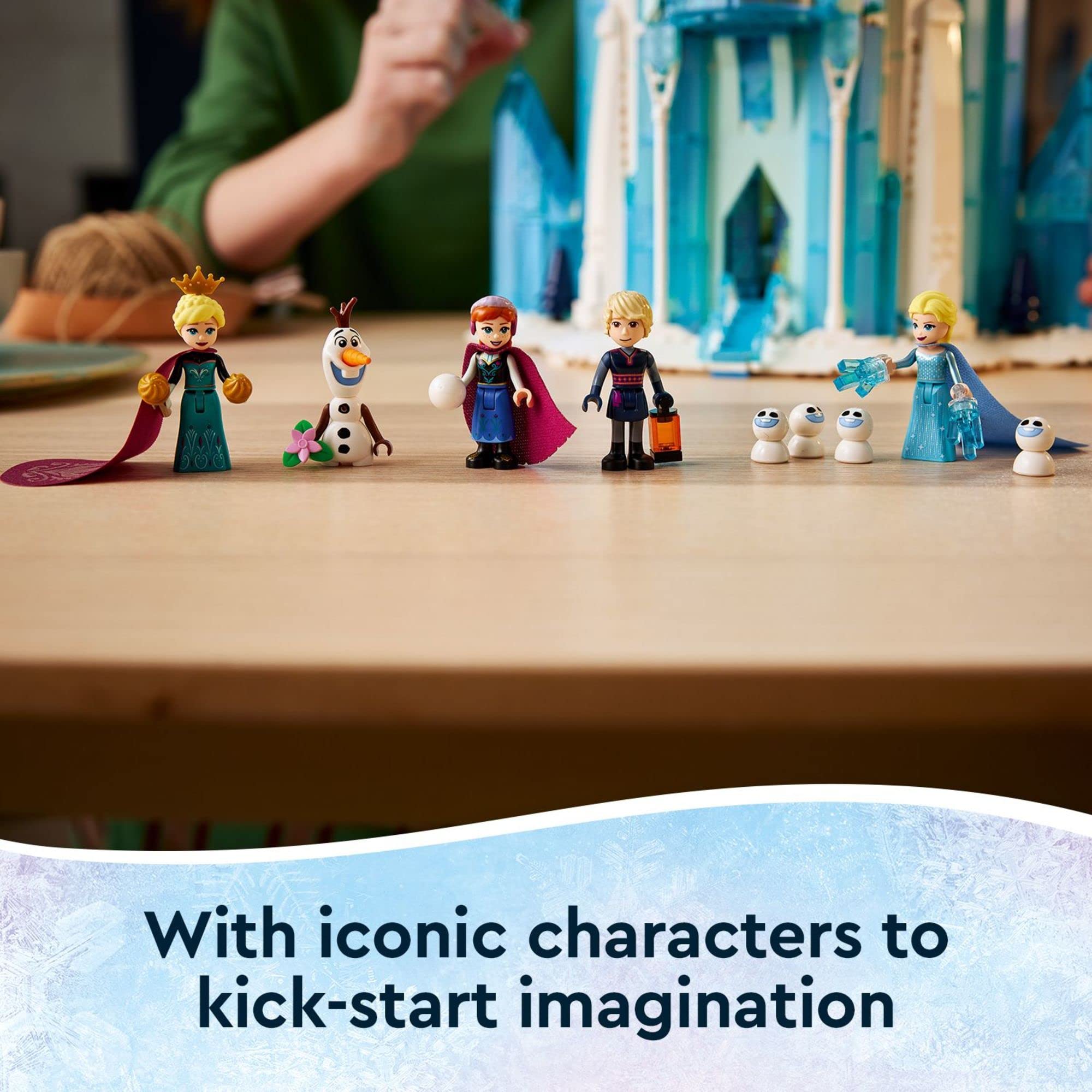LEGO Disney Princess The Ice Castle Building Kit 43197 - Frozen Anna & Elsa Mini Dolls with Olaf Figure | Creative Disney Castle Toy for Kids Ages 6+ | Perfect Birthday Gift & Winter-Themed Play Set for Frozen Fans