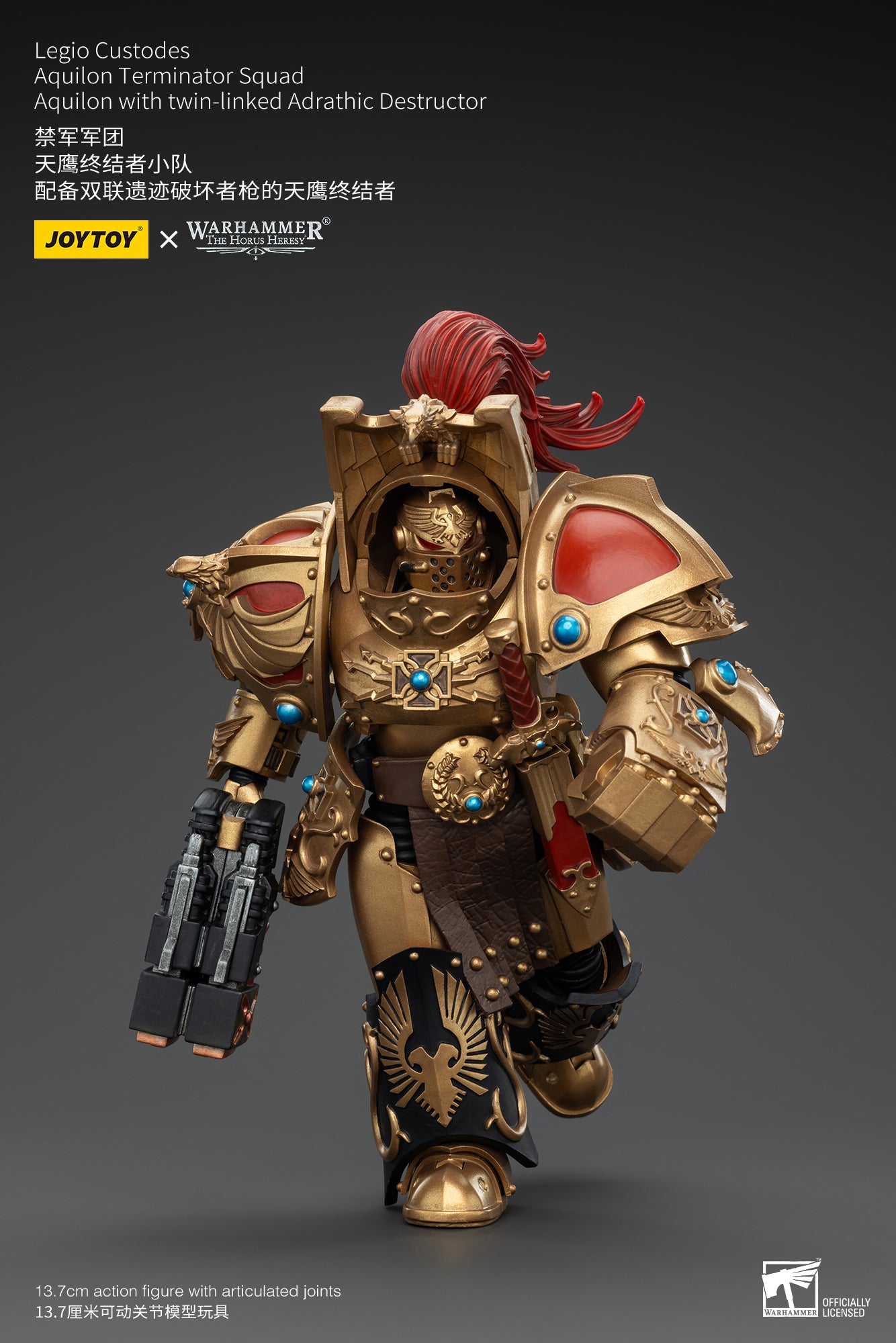 1/18 Scale JOYTOY Warhammer The Horus Heresy Action Figures - Legio Custodes Aquilon Terminator Squad & Custodian Venatari Squad | Collectible Miniatures for Tabletop Gaming and Display