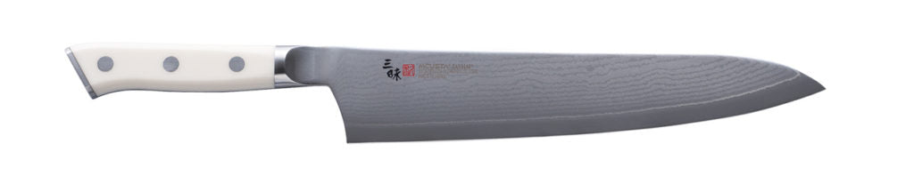 Mcusta Zanmai Classic Damascus Gyuto Knife 210mm with Corian Handle - Premium Japanese Chef Knife for Sushi, Meat, and Vegetable Cutting - Perfect for Home Kitchens & Professional Chefs