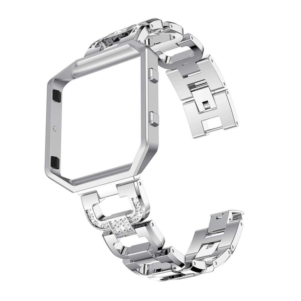 Premium Metal Watch Strap Replacement - Elegant Rhinestone Smartwatch Band for Women & Men | Compatible with Hemobllo & Other Smartwatches | Perfect for Work, Gym & Everyday Wear