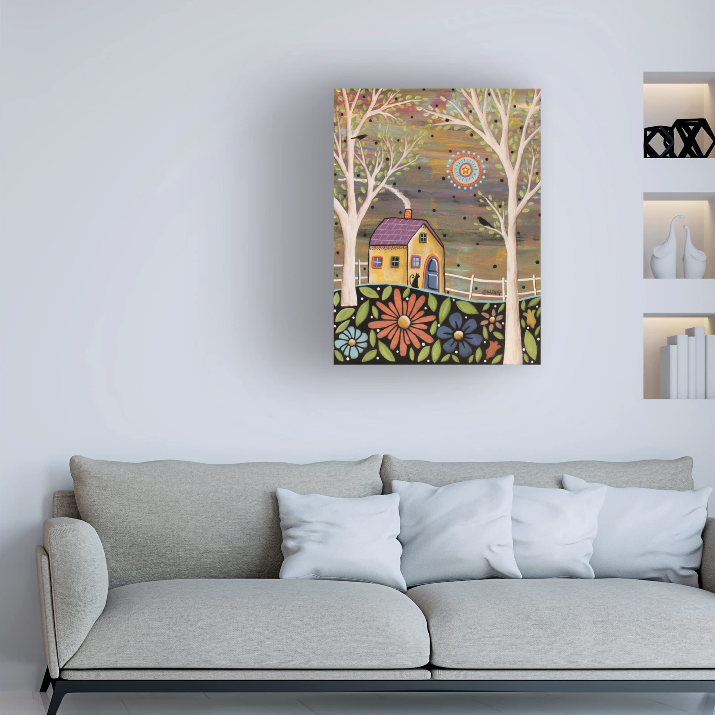 Karla Gerard 'Spring Eve' Canvas Art Print - 35x47 Inch Modern Wall Decor for Living Room, Bedroom & Office | Trademark Fine Art Collection