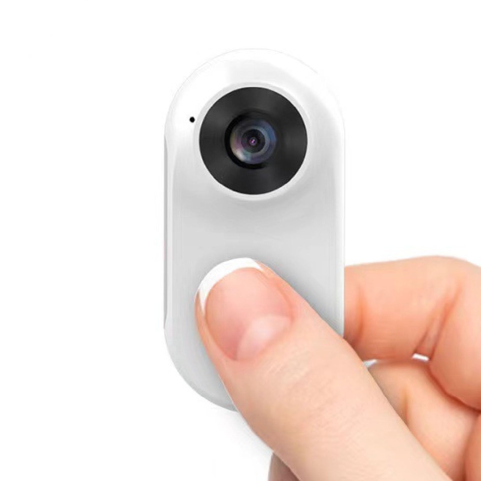 Eujgoov Micro Mini Camera - Wireless WiFi HD Action Camera, Thumb-Sized Motion Sport Camera for Outdoor Adventures, Travel Vlogging & Home Security (White)