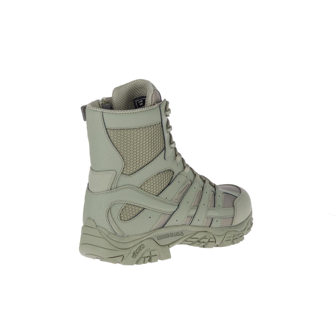 Moab 2 8 Men's Tactical Work Boots - Waterproof Hiking Boots for Outdoor Adventures (Tactical Sage Green) - Perfect for Construction, Hunting & Military Use