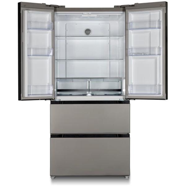 Avanti 33 Inch 18.0 cu ft Freestanding French Door Refrigerator with Frost-Free Technology - Energy Efficient 4-Door Fridge for Kitchen, Home, Office & Restaurant Use (Model FFFDD18L3S)