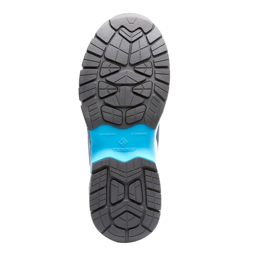 Terra EKG Low Women's Athletic Composite Toe Work Shoes TR0A4NR8B21 - Lightweight Safety Shoes for Women, Non-Slip Work Boots with Steel Toe Protection, Breathable & Comfortable - Perfect for Construction, Warehouse, and Outdoor Work (Ice Blue)