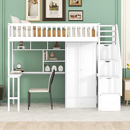 White+stairs+wardrobe