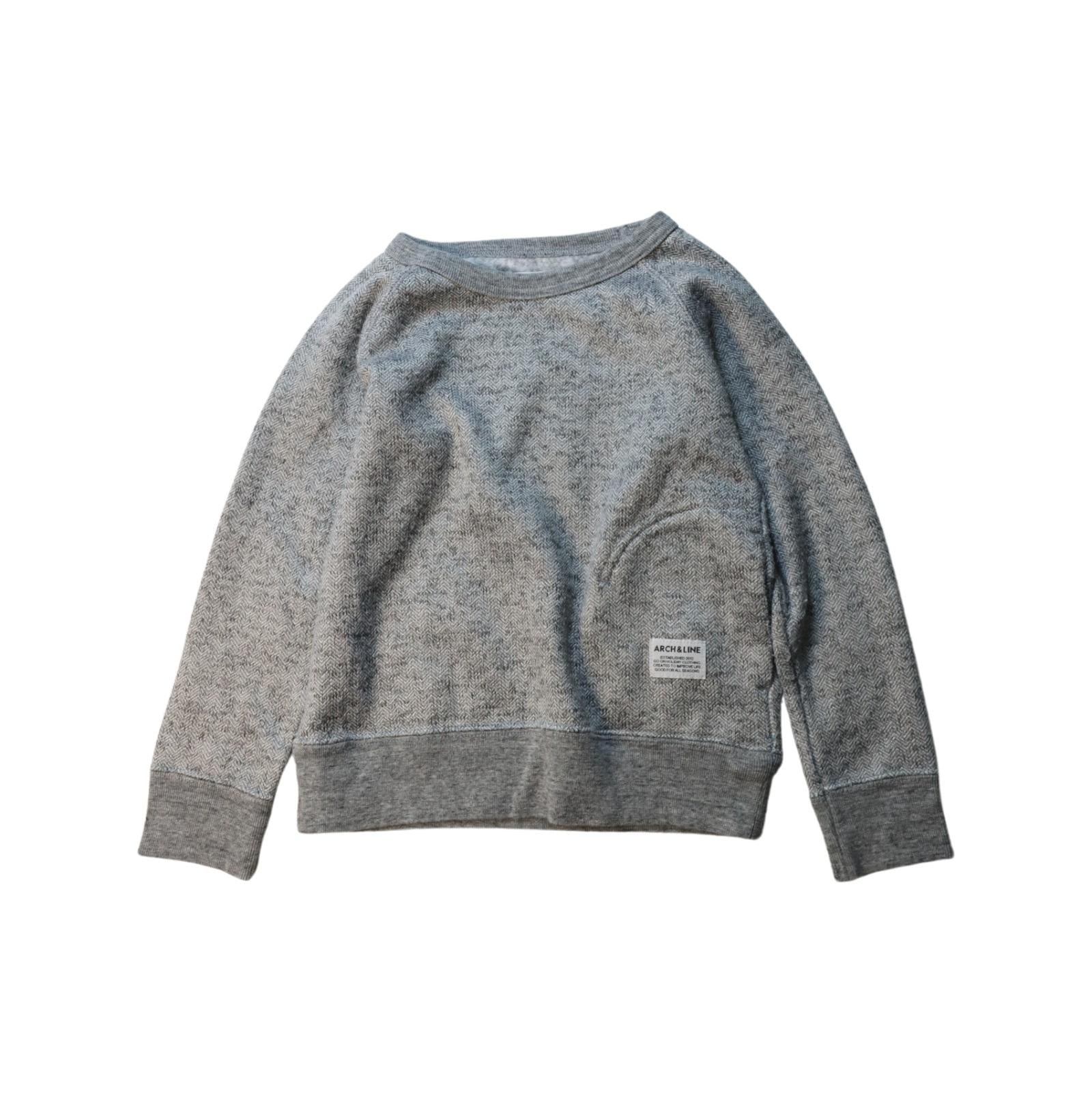 Arch & Line Crewneck Sweatshirt for Toddlers - Soft Cotton Pullover (Sizes 4T & 5T) | Perfect for Playdates, Preschool & Casual Outings