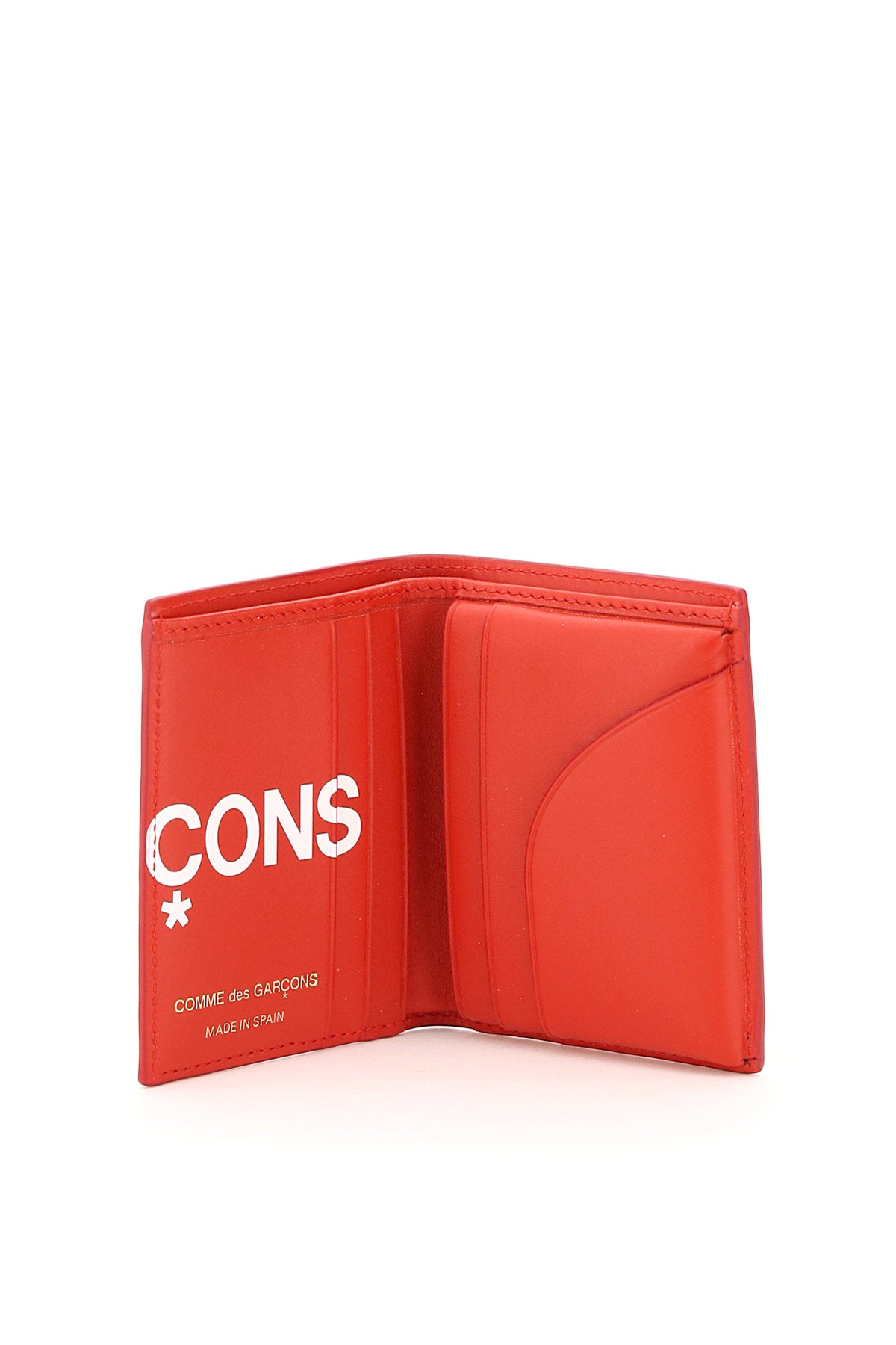 Comme des Garçons Small Bifold Wallet with Large Logo - Stylish & Compact Men's Wallet for Everyday Use & Travel