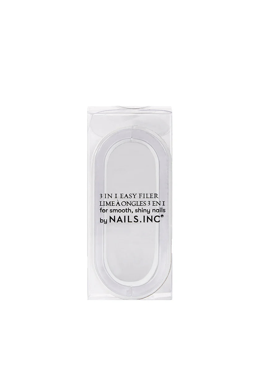 NAILS INC Oval Nail File - Professional Manicure & Pedicure Tool for Smooth, Shiny Nails - Perfect for Home, Salon & Travel Nail Care