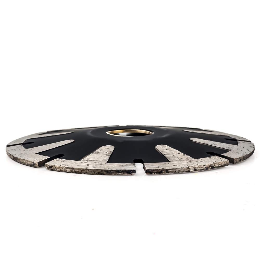 5 Inch Concave Curved Diamond Blade - T Segmented Granite Cutting Wheel for Marble, Granite, Concrete - Perfect for Stone Fabrication, Tile Installation & Masonry Work