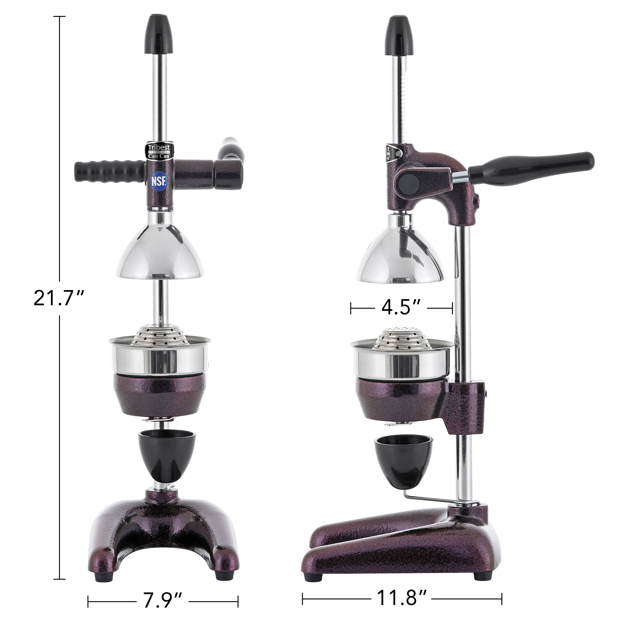 Refurbished XL Manual Juice Press for Pomegranate, Citrus & More - Cold Press Juicer for Healthy Drinks, Cocktails & Homemade Extracts