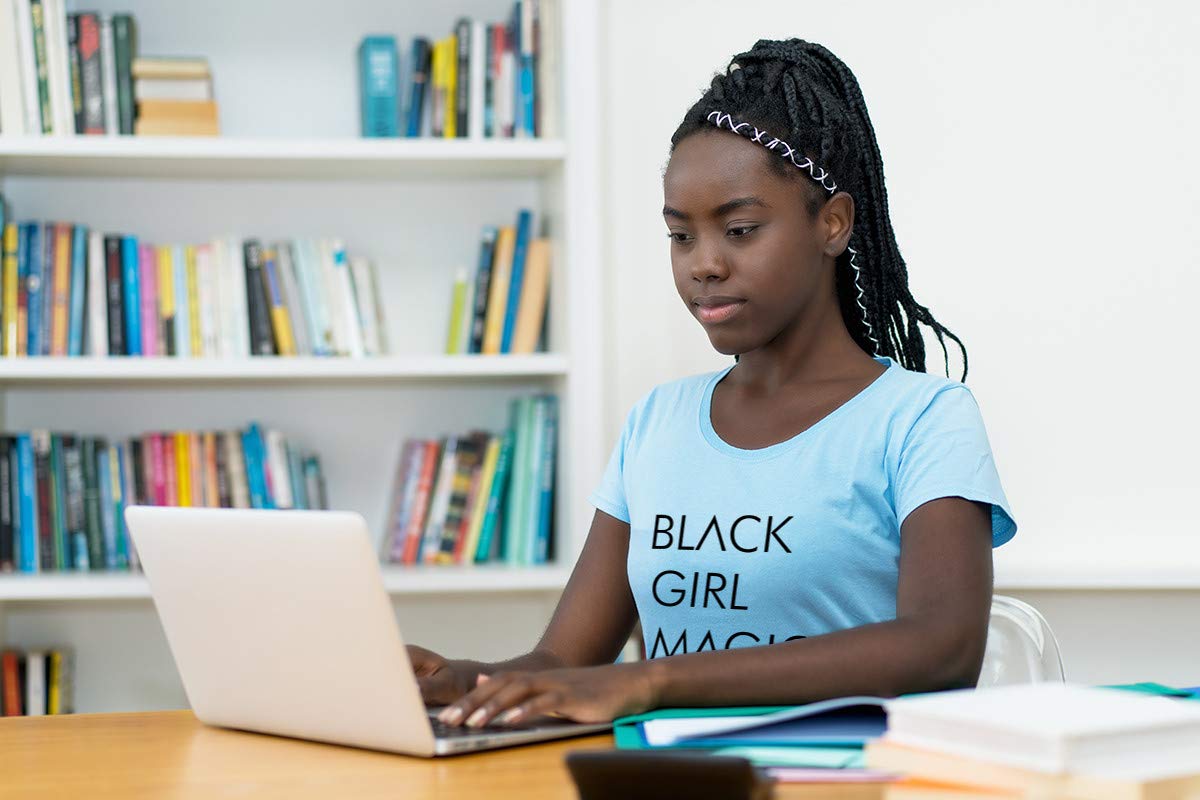Black Girl Magic T-Shirt for Women - Cute Junior's Graphic Tee | Trendy Casual Wear for Everyday, Parties & Empowerment Events