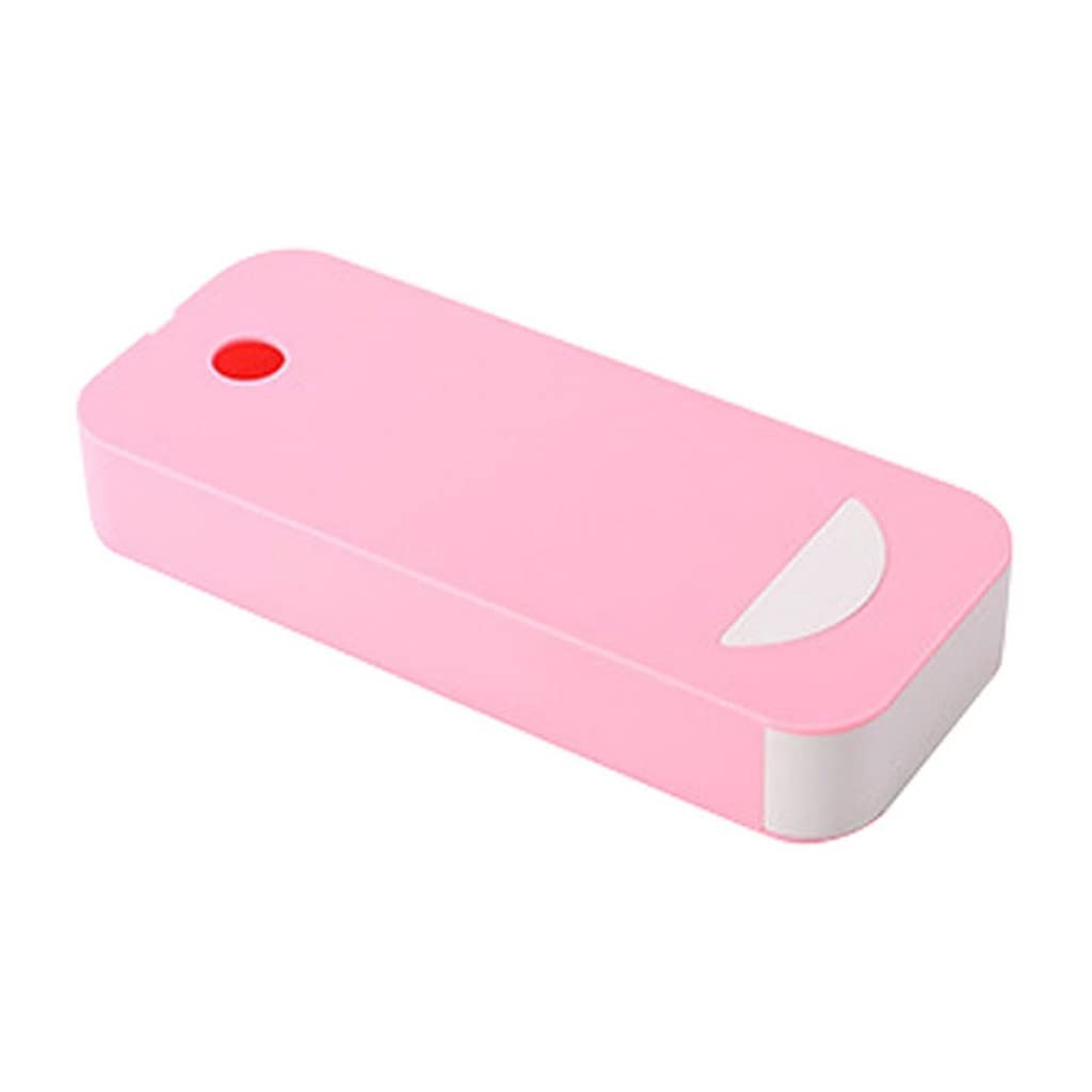 Self-Adhesive Under Desk Storage Organizer - Pink Plastic Drawer for Pencils, Pens & Stationery | Hidden Tabletop Memo Tray with Sticky Back | Perfect for Home Office, School Desk & Workspace Organization