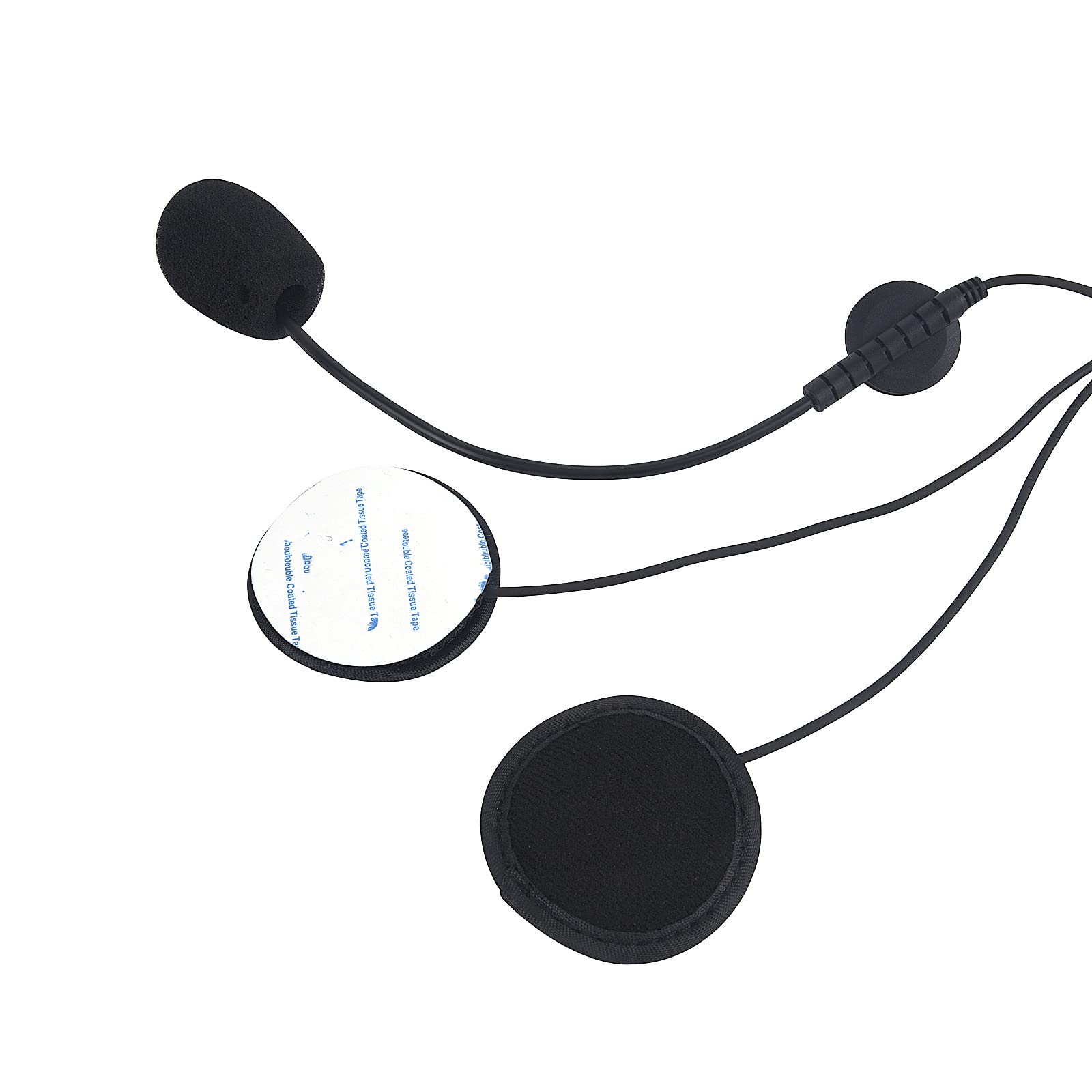 Baofeng Kenwood Bike Helmet Headset - 2 Pin K Plug Motorcycle Communication System with Hands-Free Mic & Walkie Talkie Earpiece for Full Face Helmets | Ideal for Cycling, Motorcycling & Outdoor Adventures