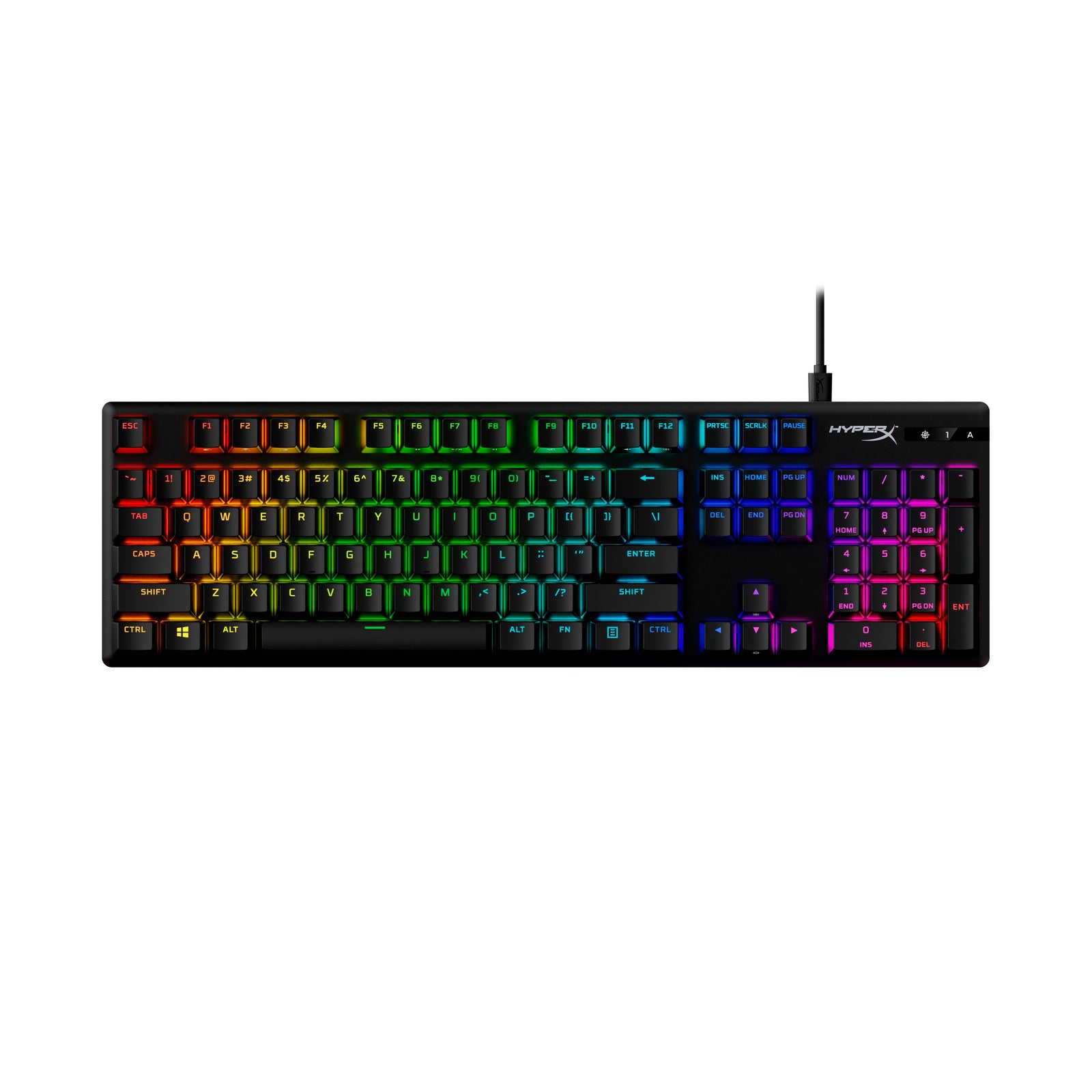 HyperX Alloy Origins Mechanical Gaming Keyboard with PBT Keycaps & HX Red Switches - Perfect for PC Gaming, Esports, and Professional Typing