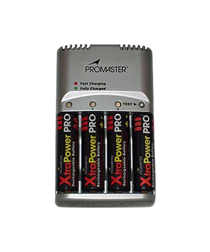 Promaster XtraPower PRO 59 Minute NiMH Battery Charger - Fast Charging for AA AAA Rechargeable Batteries - Perfect for Cameras, Toys, Flashlights & Electronics