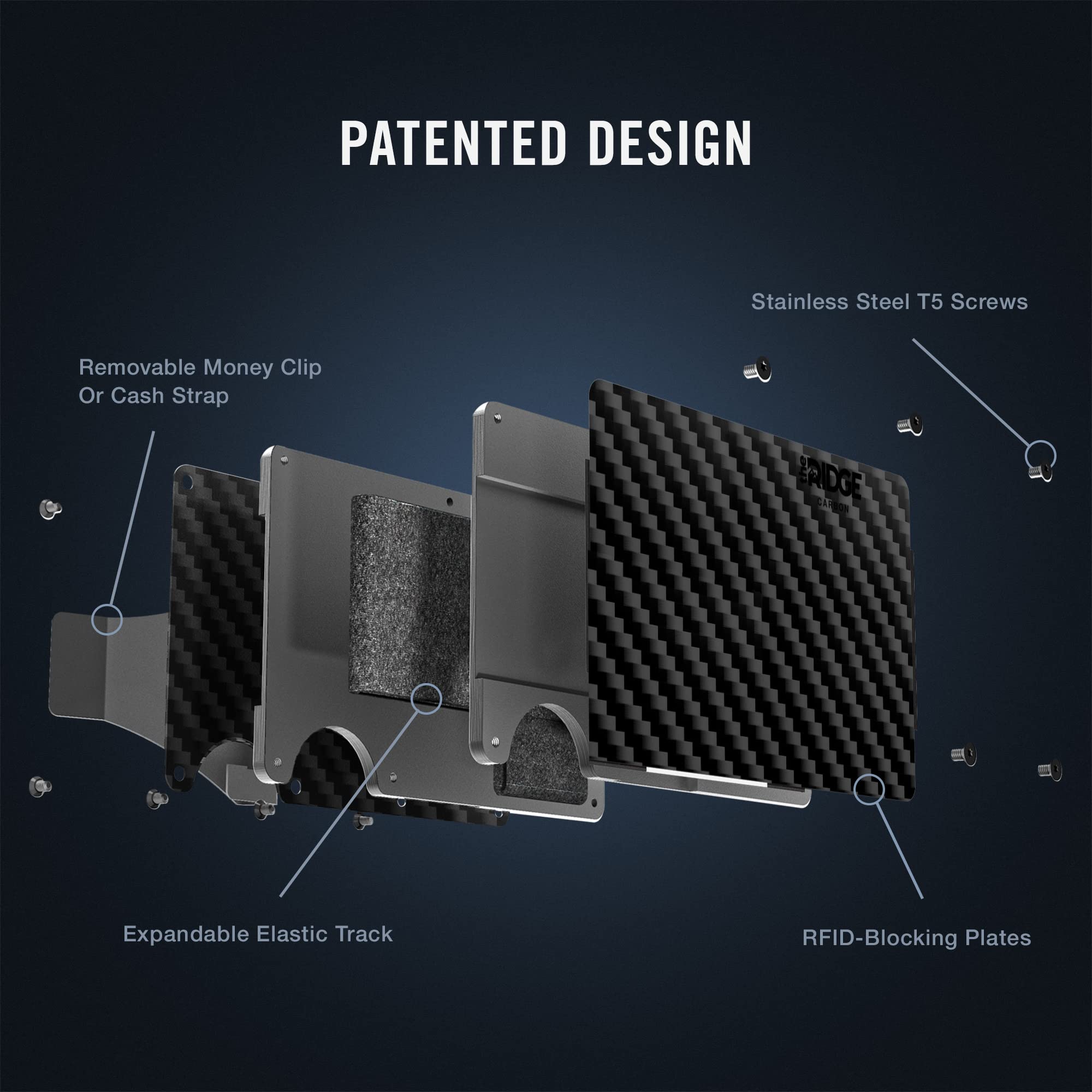 Slim Minimalist RFID Blocking Front Pocket Wallet for Men - Carbon Fiber Design | Secure & Stylish for Everyday Carry, Travel & Business Use