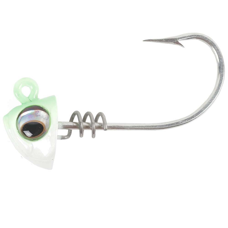 5 Pack Screwlock Jig Heads (1.5 oz) - Premium Fishing Lures for Bass, Walleye & Saltwater Fishing - Ideal for Soft Plastic Baits & Offshore Angling