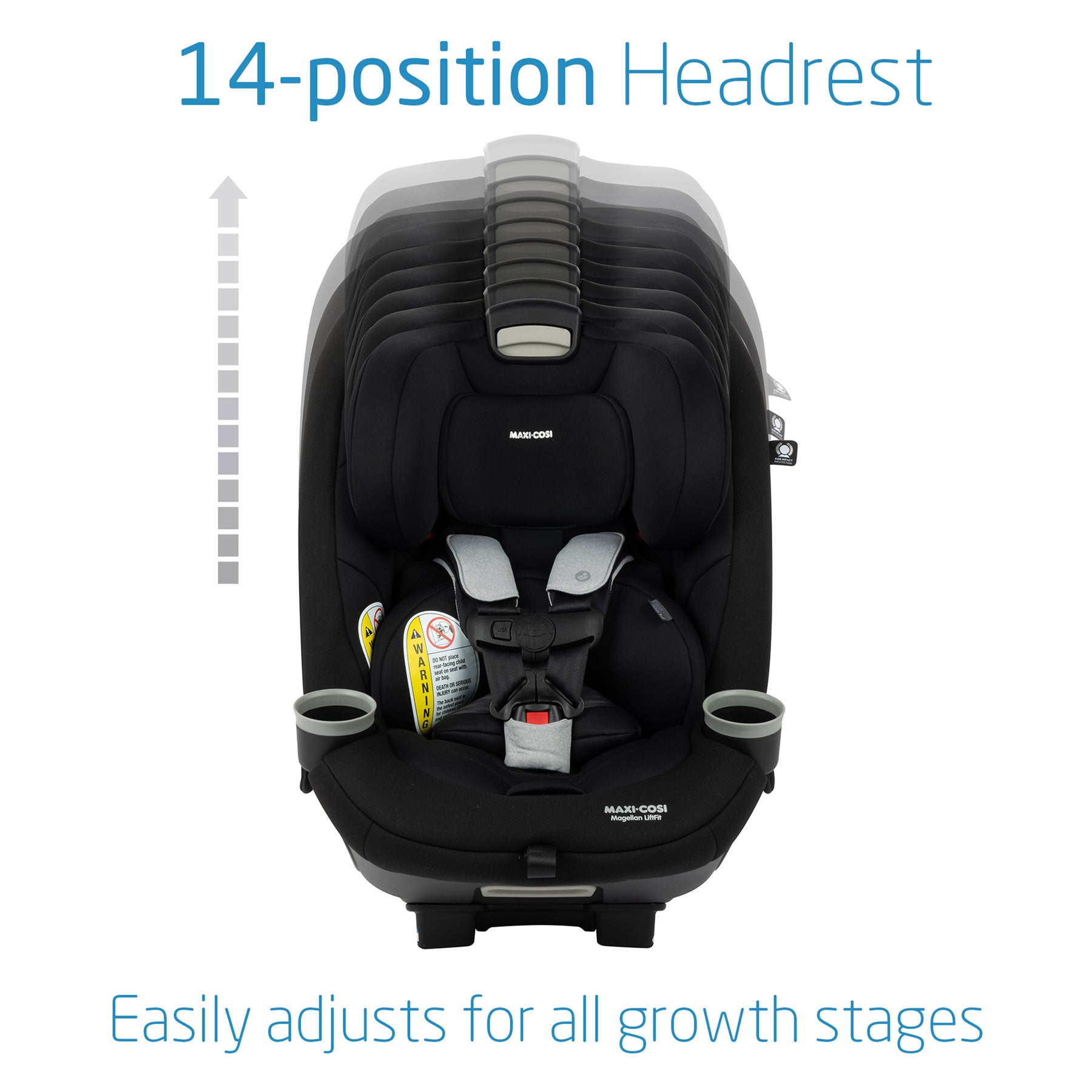 Maxi Cosi Magellan LiftFit Convertible Car Seat - Safe & Comfortable 3-in-1 Convertible Car Seat for Toddlers to Big Kids (5-120 lbs) - Perfect for Long Road Trips & Daily Commutes