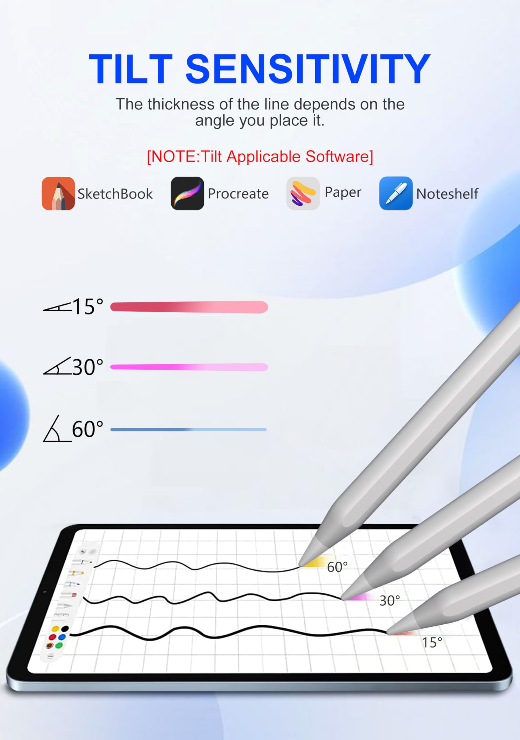Apple Pencil Alternative for iPad 10th Gen & Pro 12.9