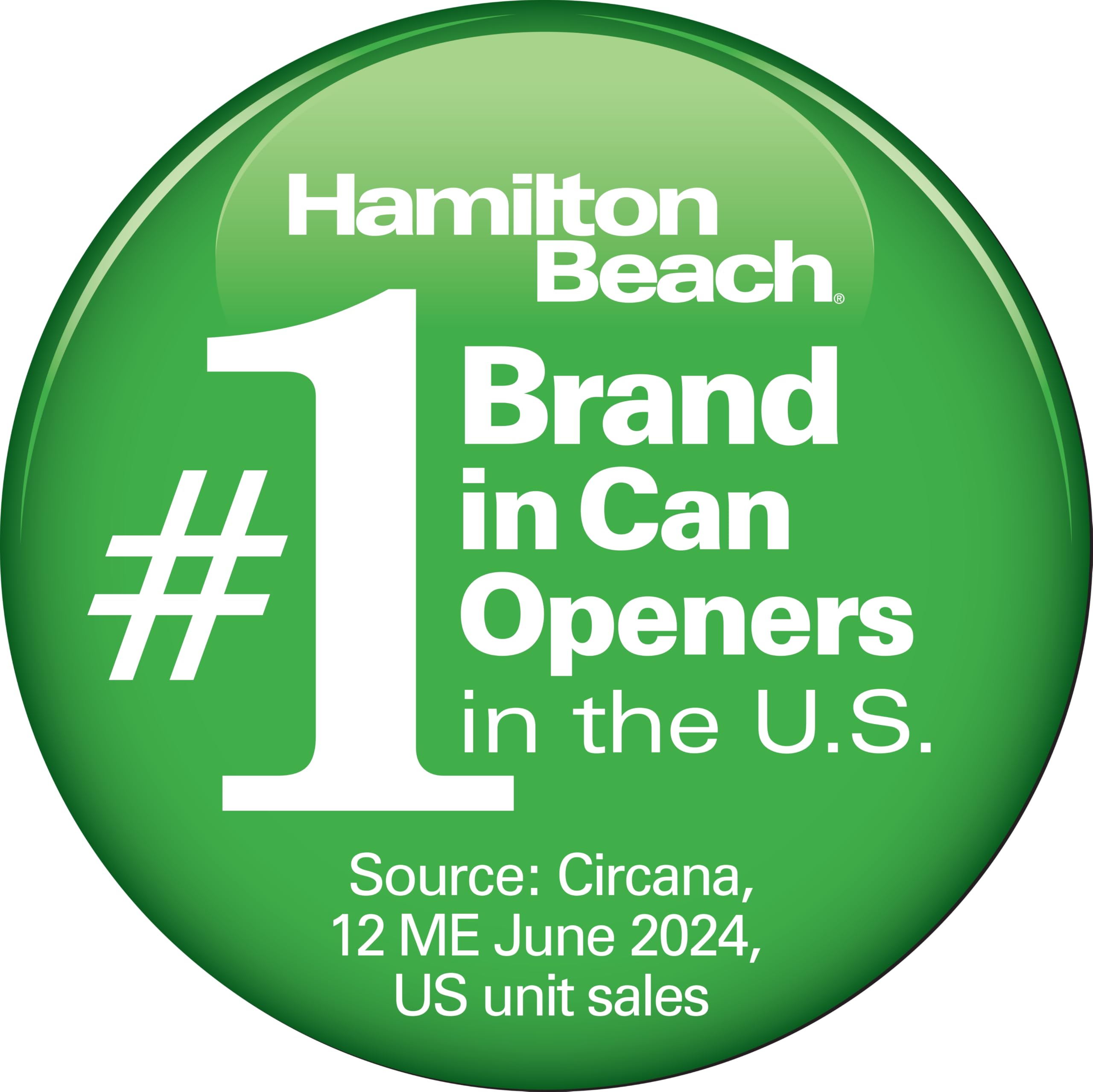 Hamilton Beach Smooth Touch Electric Automatic Can Opener - Effortless Push Down Lever for All Standard & Pop-Top Cans - Extra Tall Design with Bottle Opener & Built-In Knife Sharpener - Black - Perfect for Kitchen, Camping & Emergency Preparedness