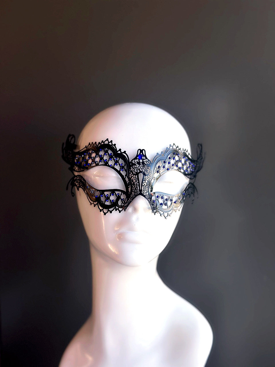 Katherine Face Mask - Reusable & Breathable Blue/Black Cloth Mask for Daily Protection & Comfort - Perfect for Work, Travel & Outdoor Activities