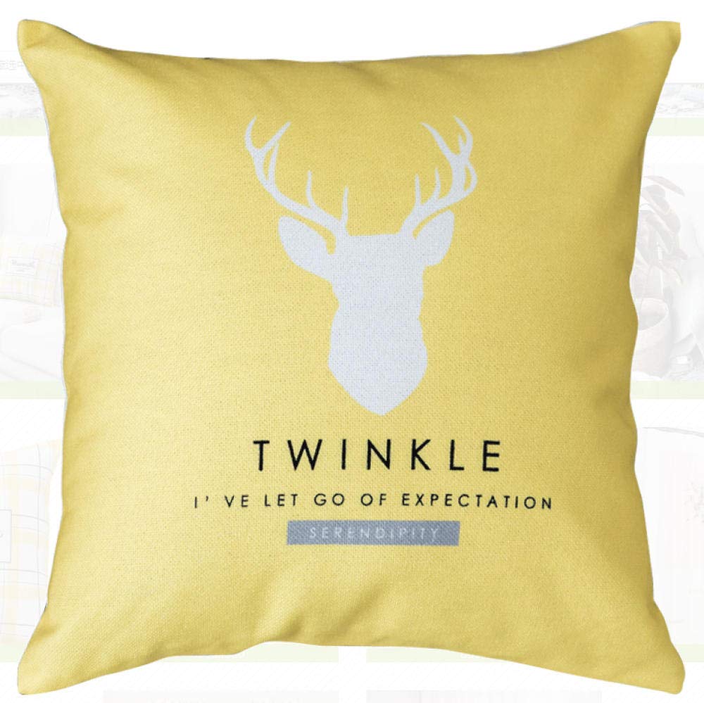 QWE Sofa Pillow Cushion - 45x45cm, Office Chair Back Support, Bed Backrest, Car Seat Lumbar Pillow for Nap & Relaxation - Perfect for Home, Office & Travel Comfort
