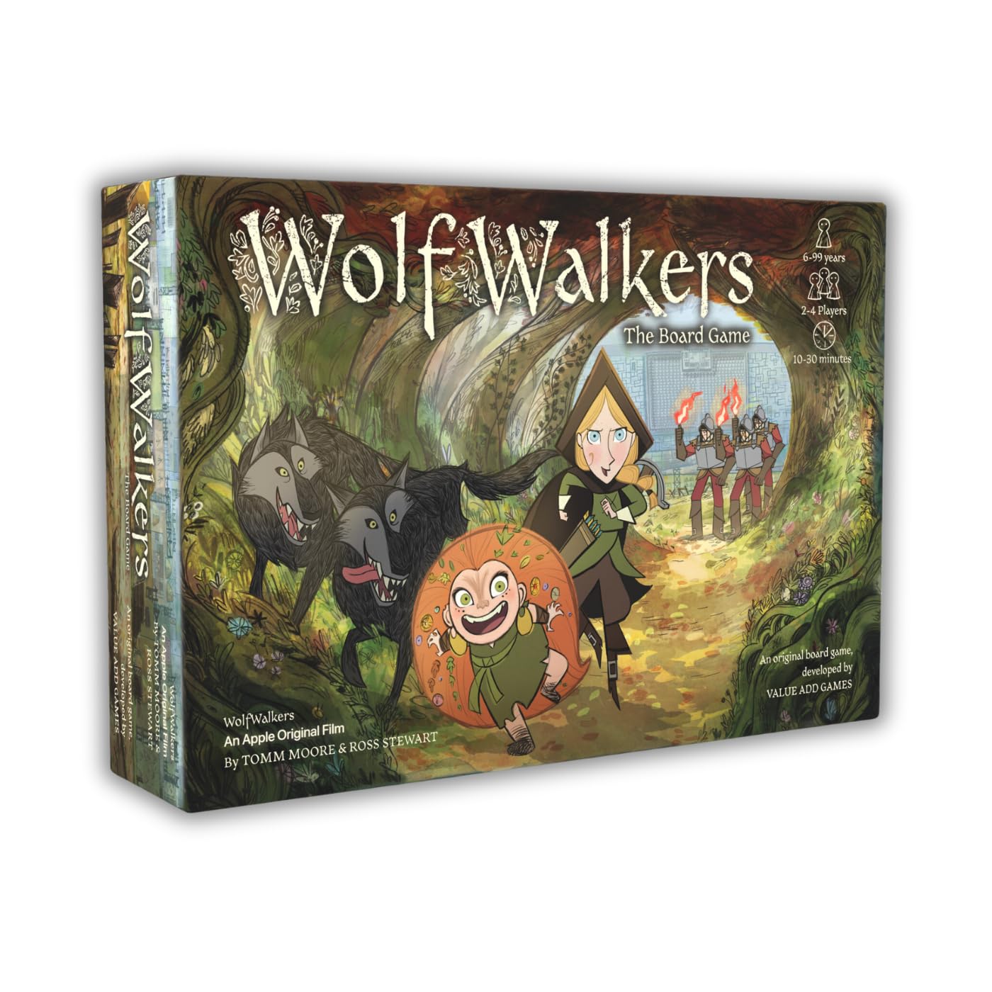 Wolfwalkers Board Game - 4 Exciting Game Modes for 2-4 Players | Family Strategy Game for Ages 6+ | Perfect for Family Game Nights & Kids' Birthday Parties