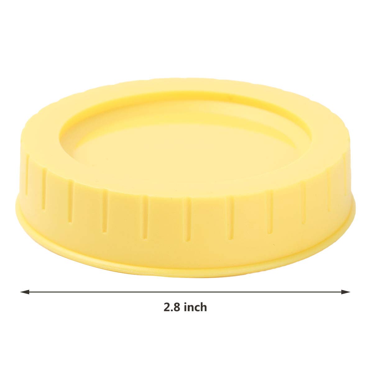 CHICTRY 4Pcs Cute Decorative Mason Jar Lids - 70mm Plastic Leakproof Canning & Drinking Jar Caps with Silicone Sealing O Rings - Perfect for DIY Crafts, Home Decor, and Party Drink Containers