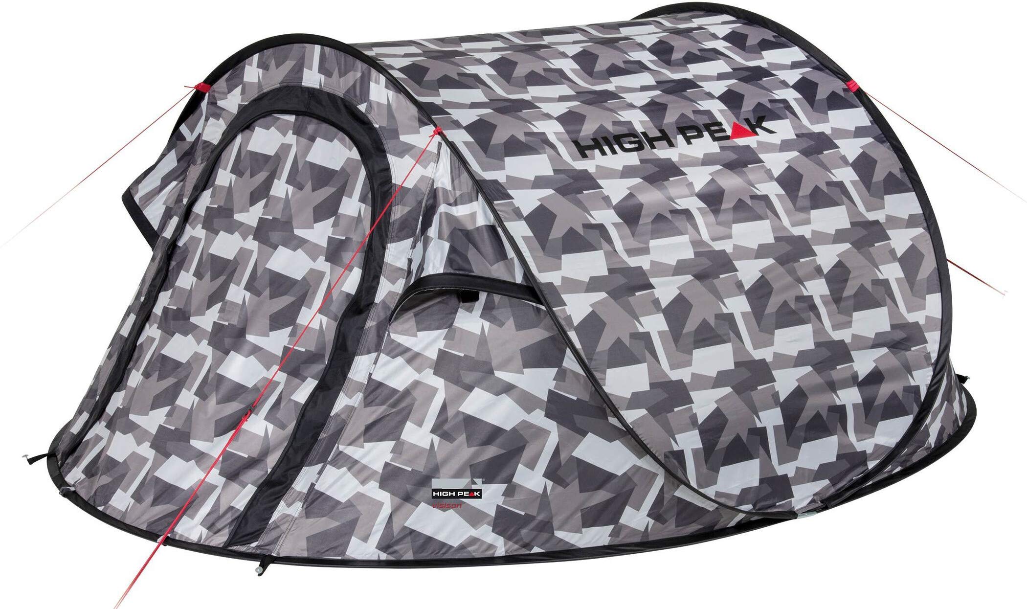 High Peak Vision 2 Pop Up Tent for 2 Person - Ultralight Instant Setup Camping Tent with 2000mm Waterproof, UV60 Sun Protection & Ventilation System - Perfect for Festivals, Backpacking, and Outdoor Adventures
